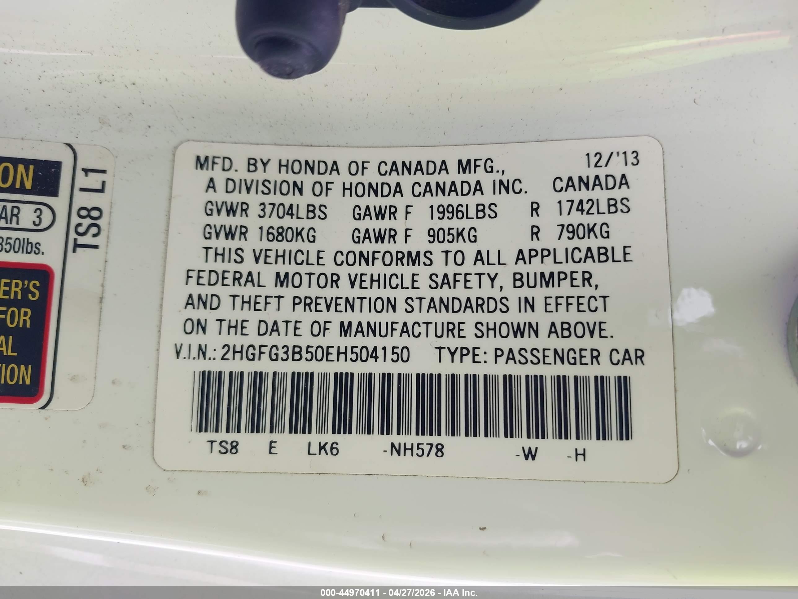 HONDA CIVIC image 9