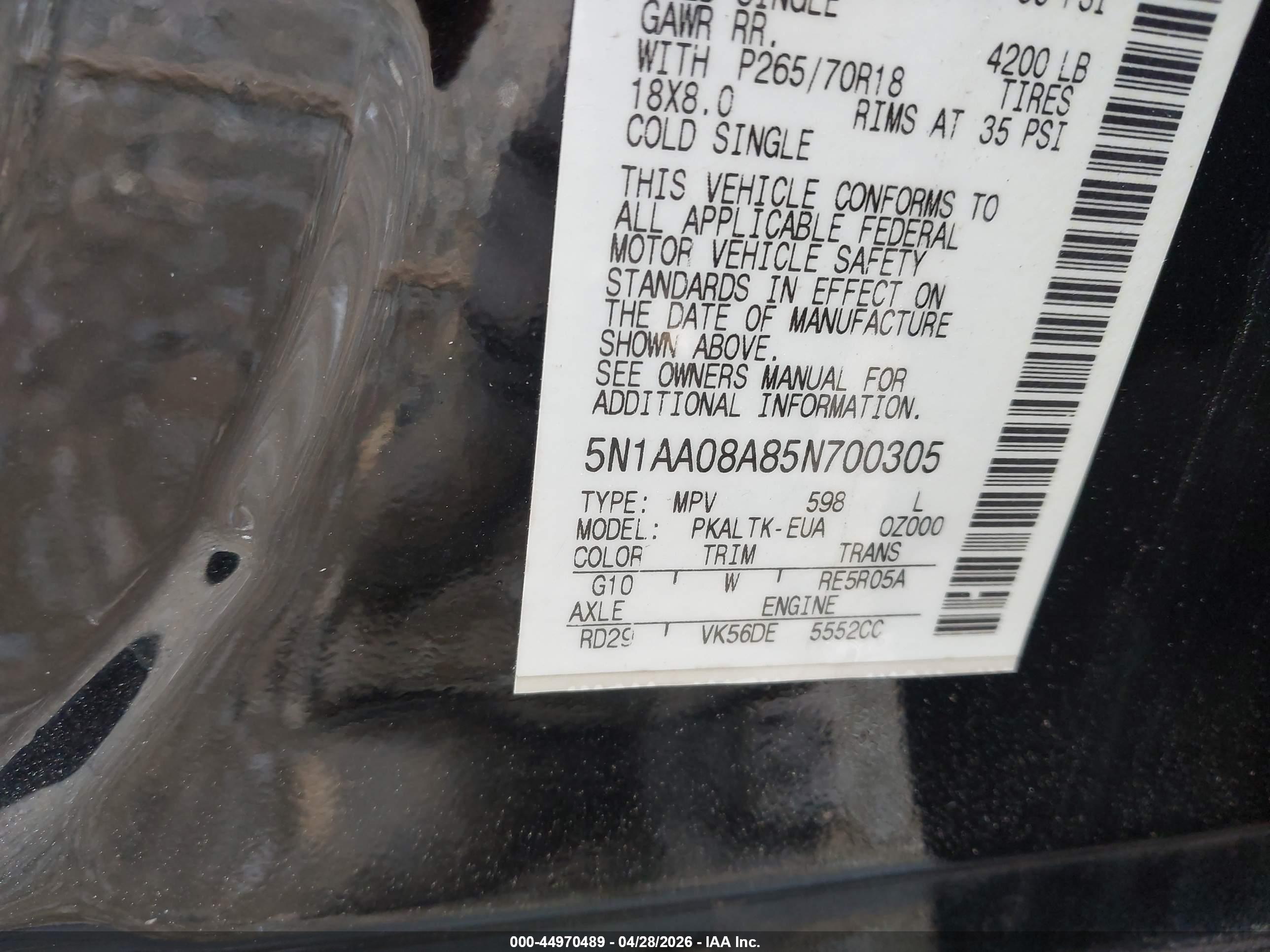 NISSAN ARMADA image 9