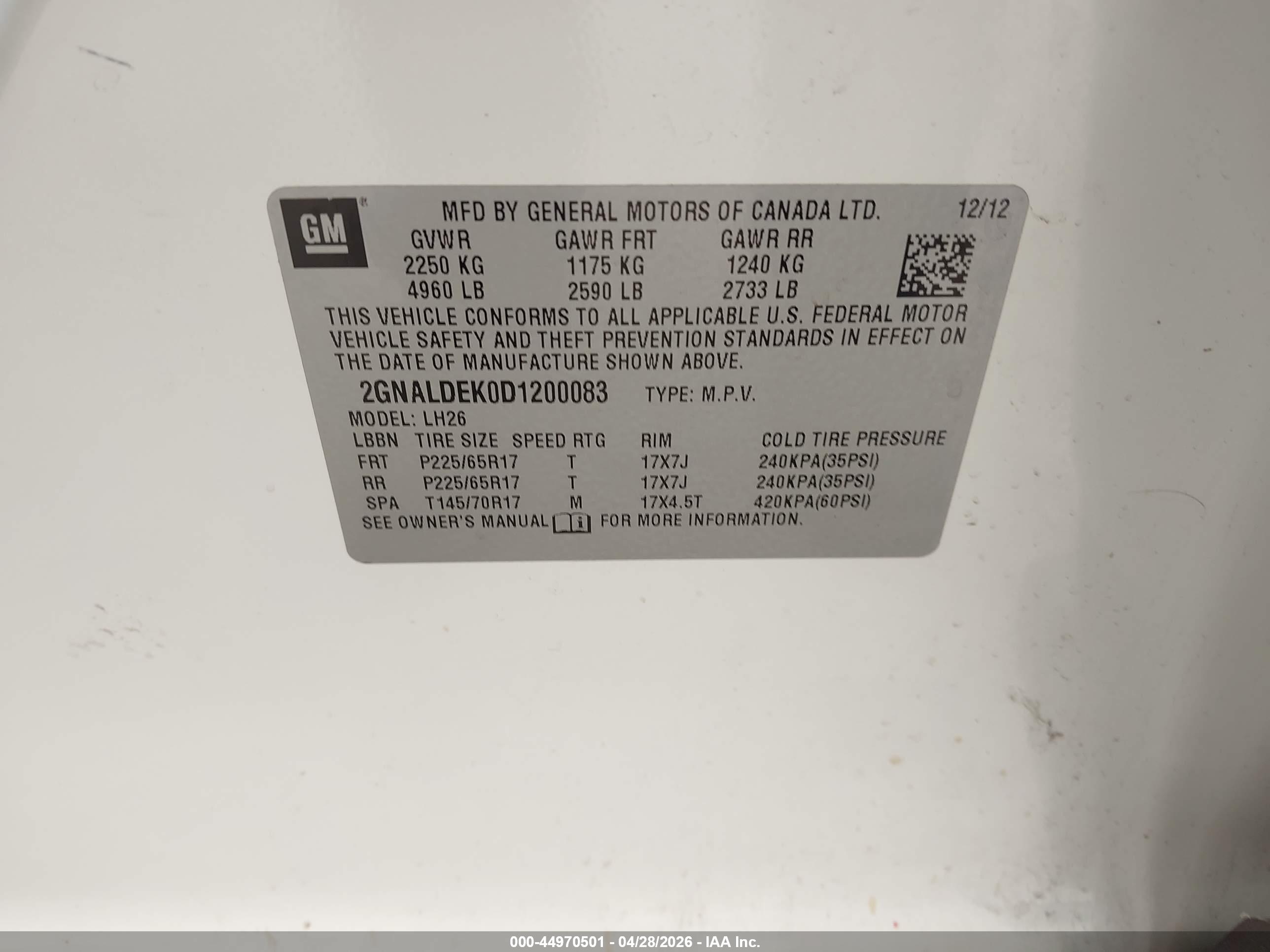 CHEVROLET EQUINOX image 9