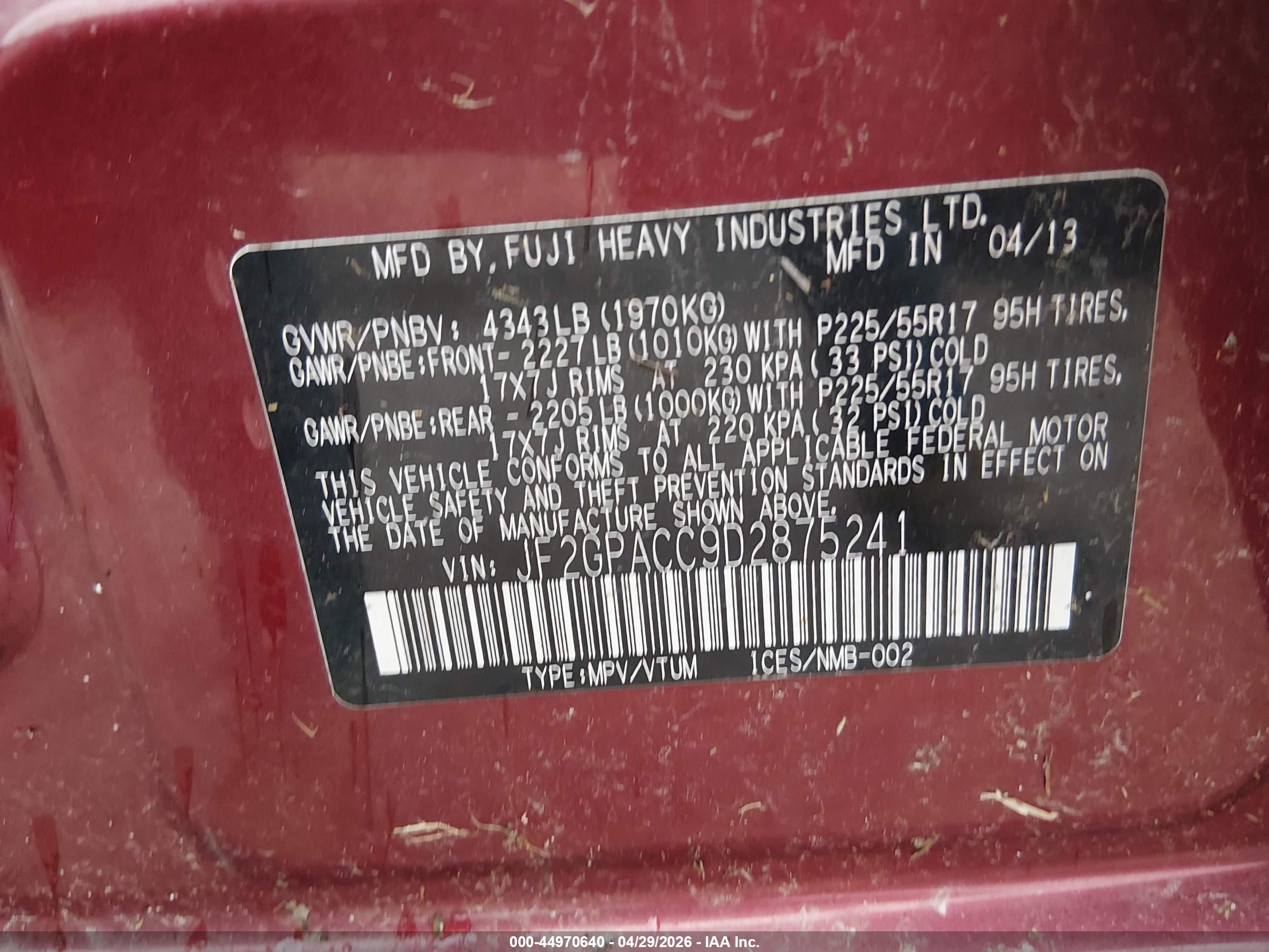 SUBARU XV image 9