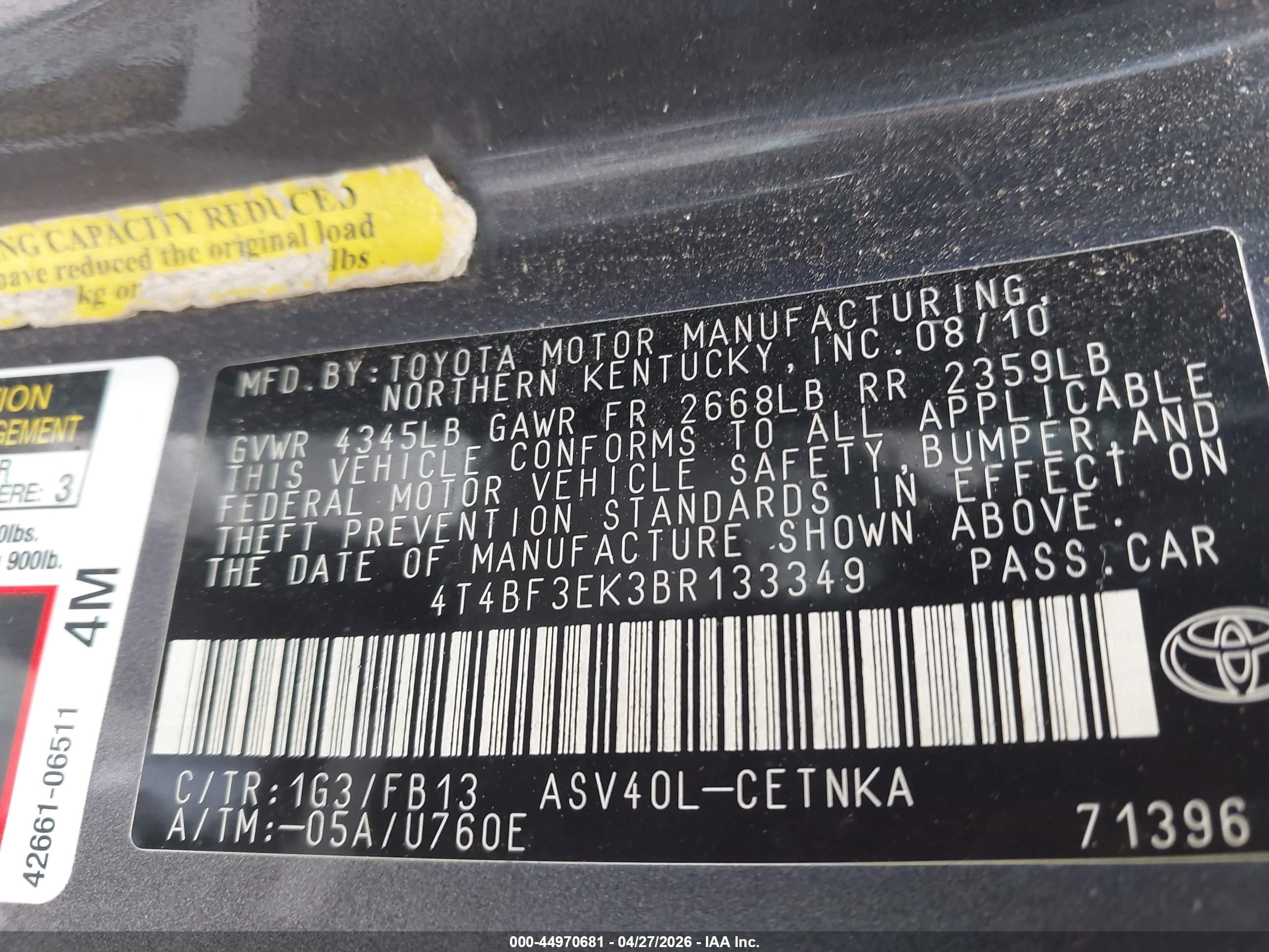 TOYOTA CAMRY image 9