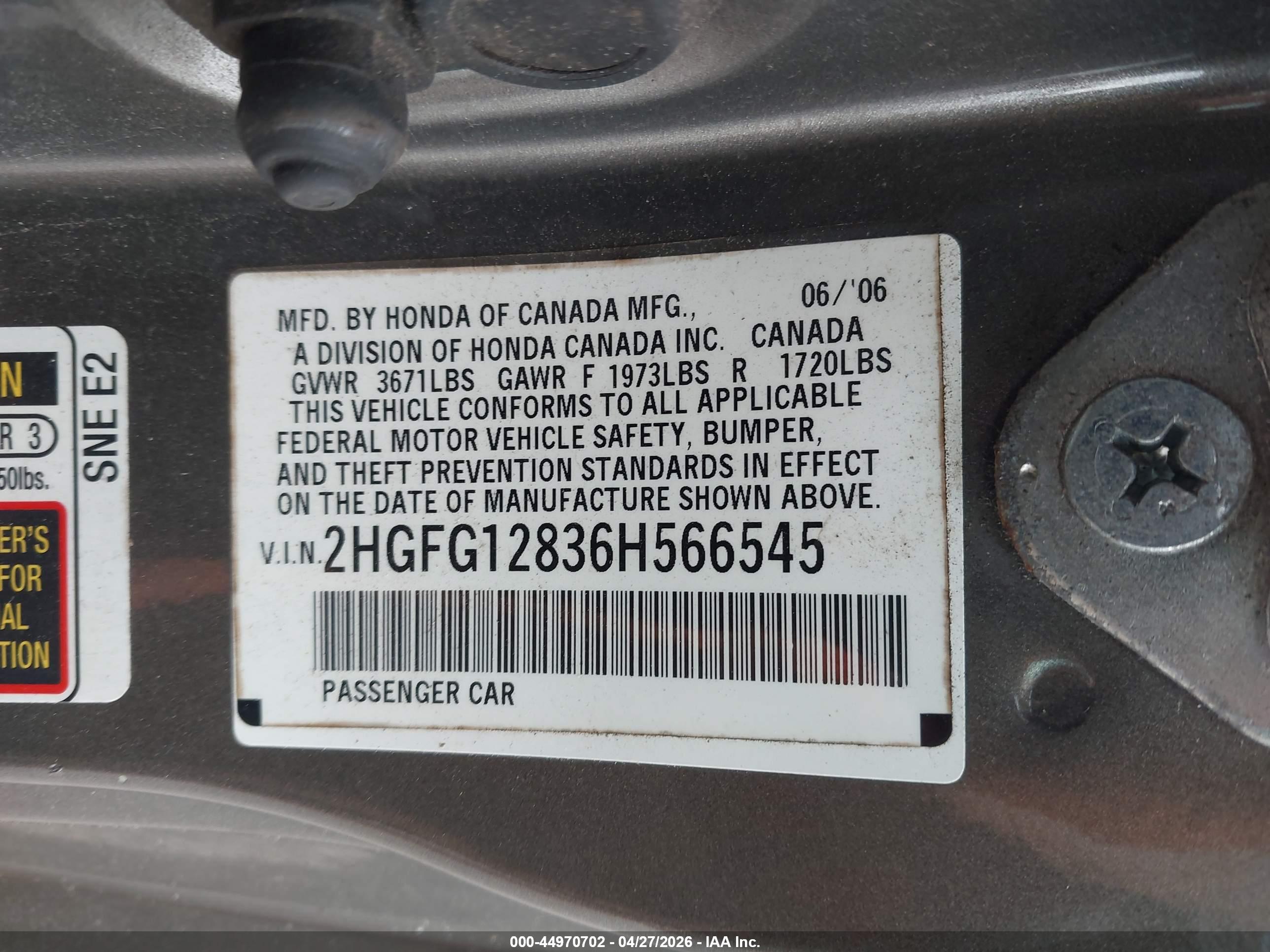 HONDA CIVIC image 9
