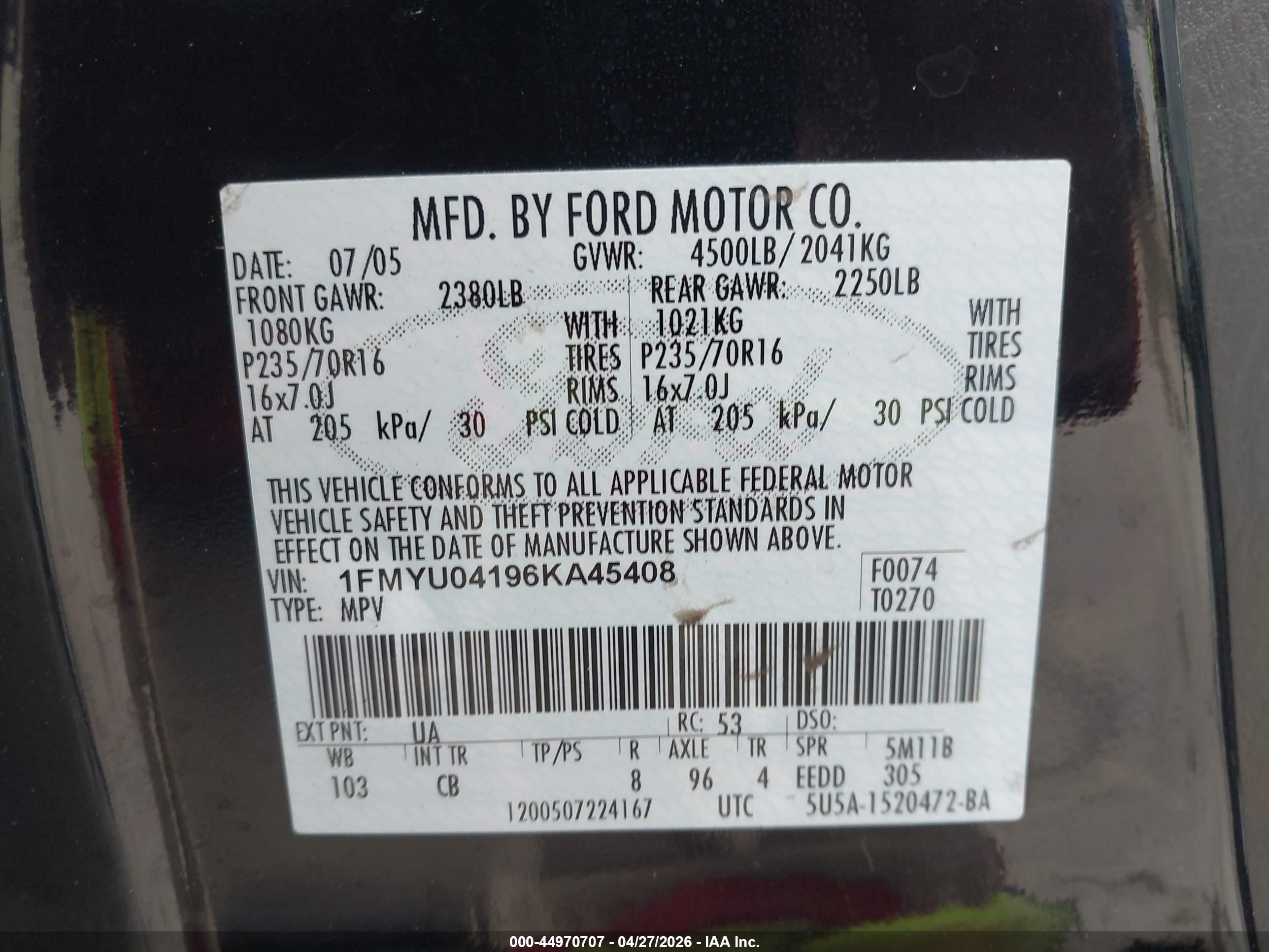 FORD ESCAPE image 9