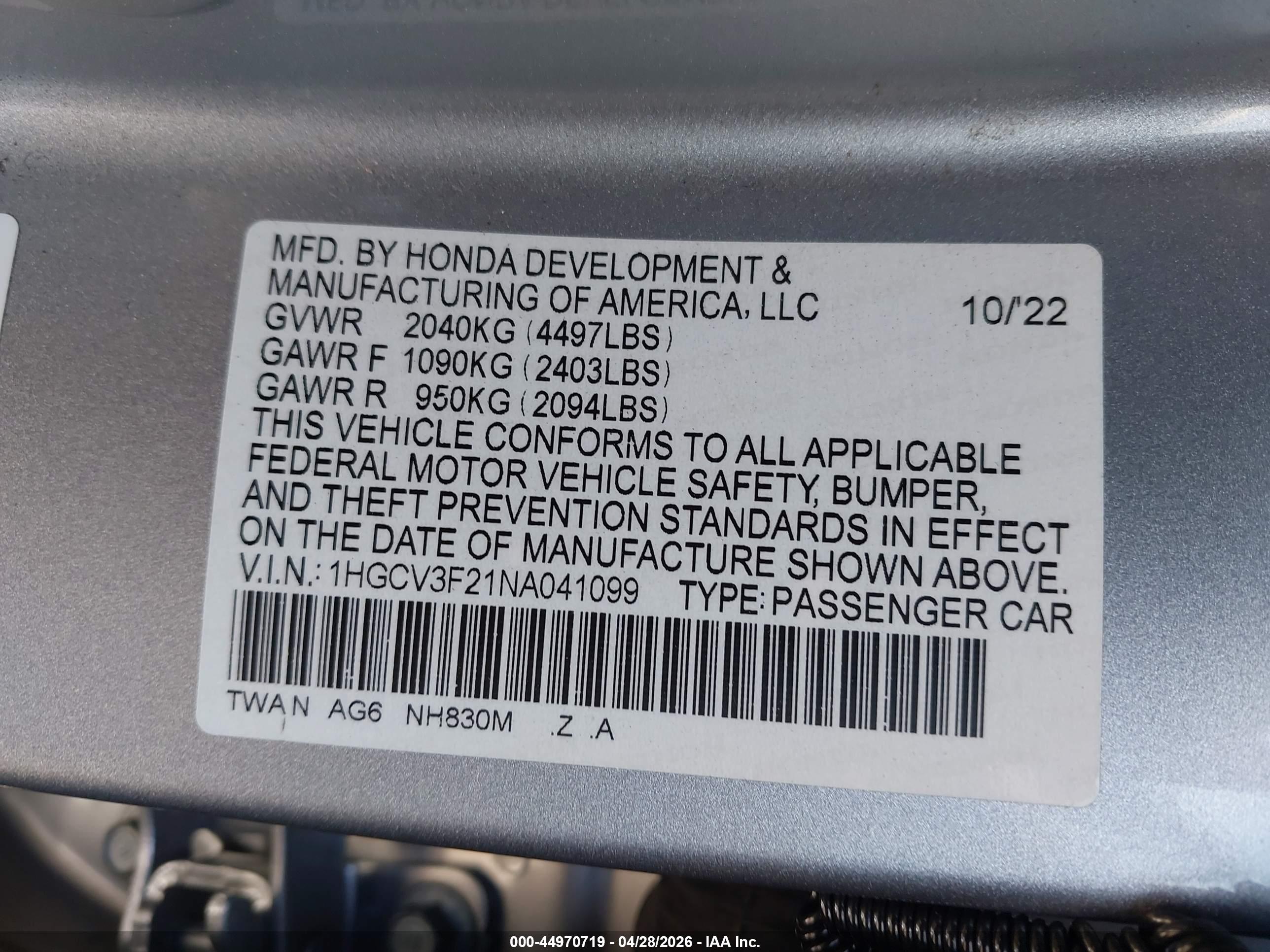 HONDA ACCORD image 9