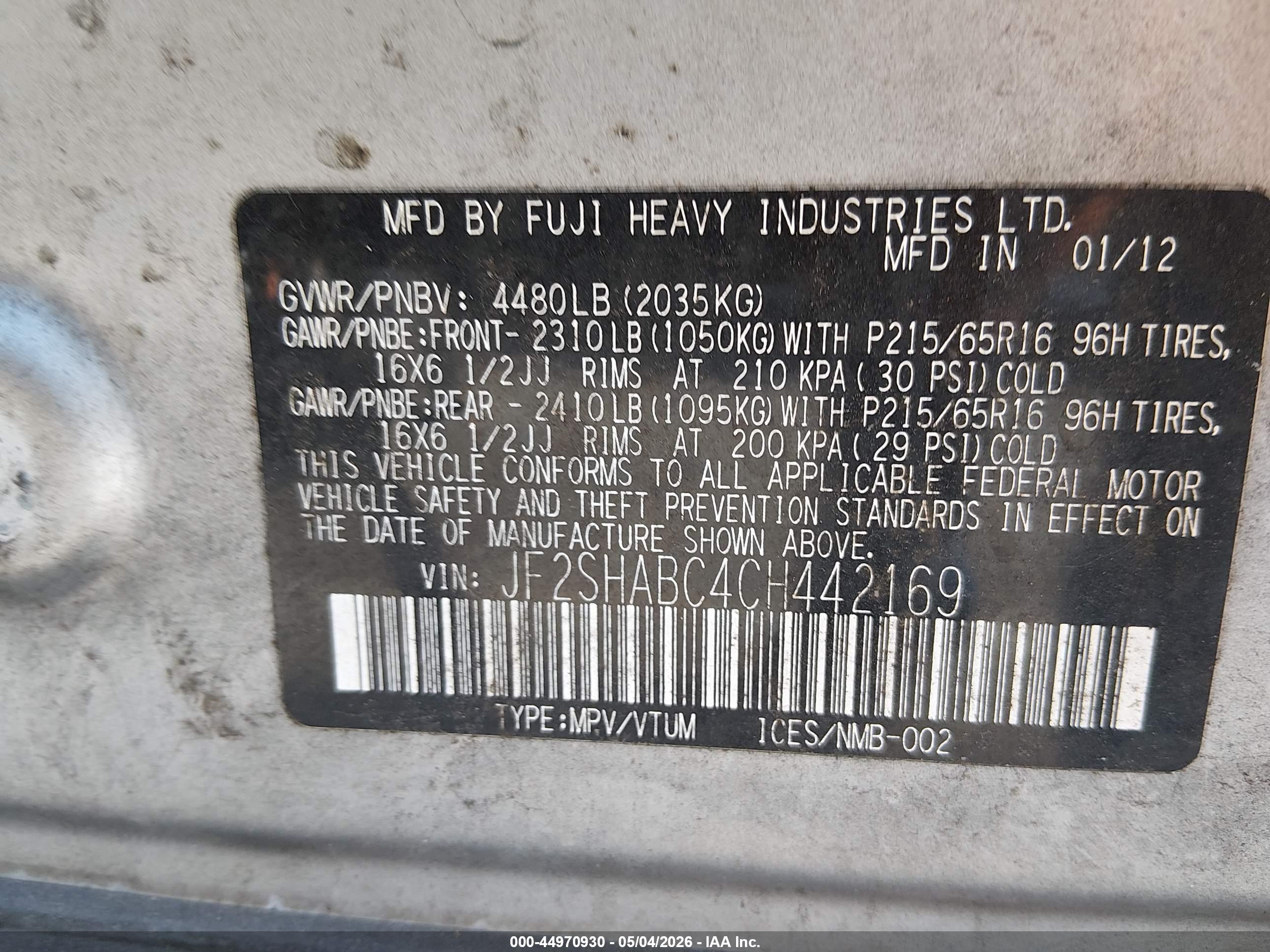 SUBARU FORESTER image 9