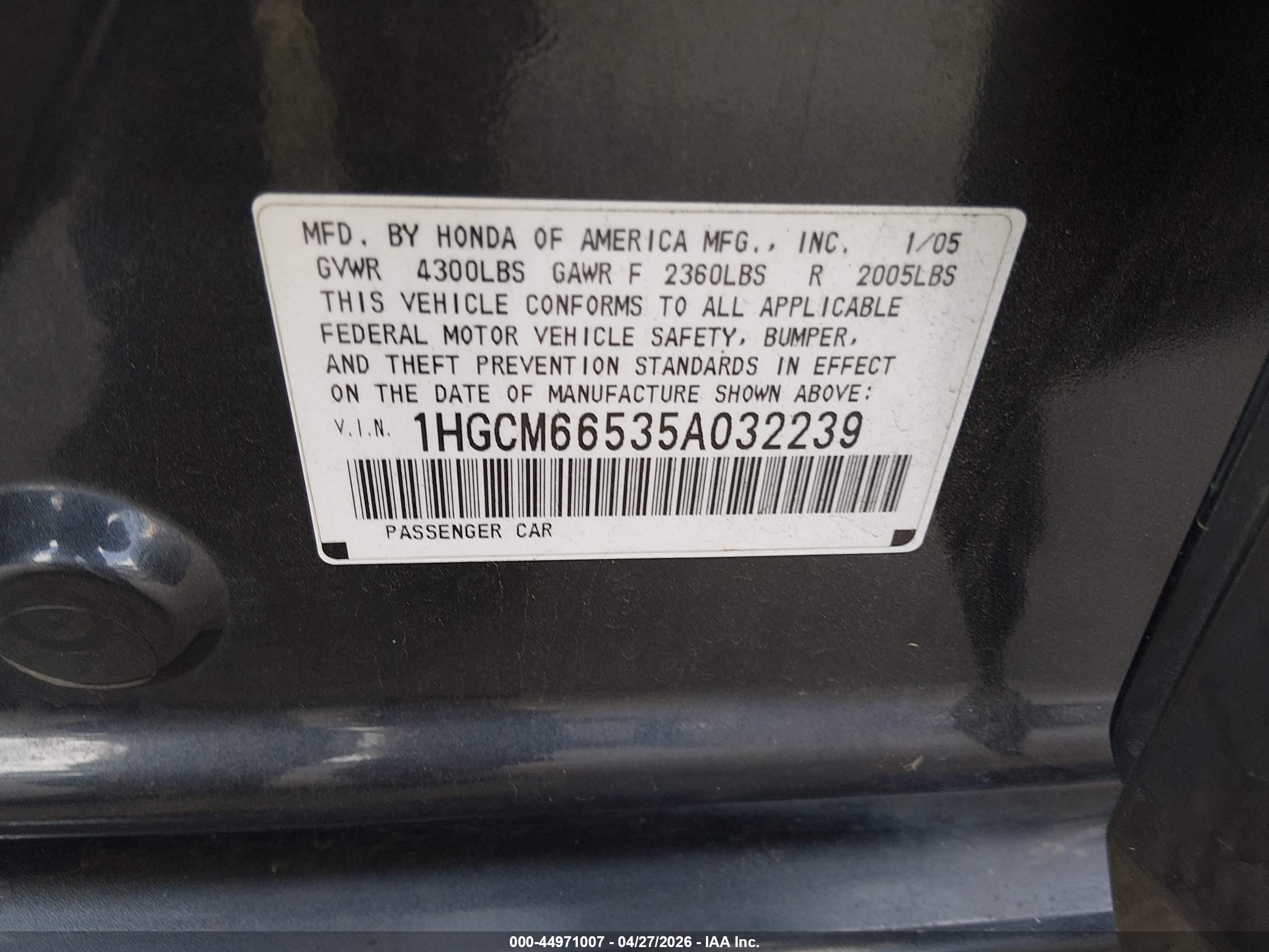 HONDA ACCORD image 9