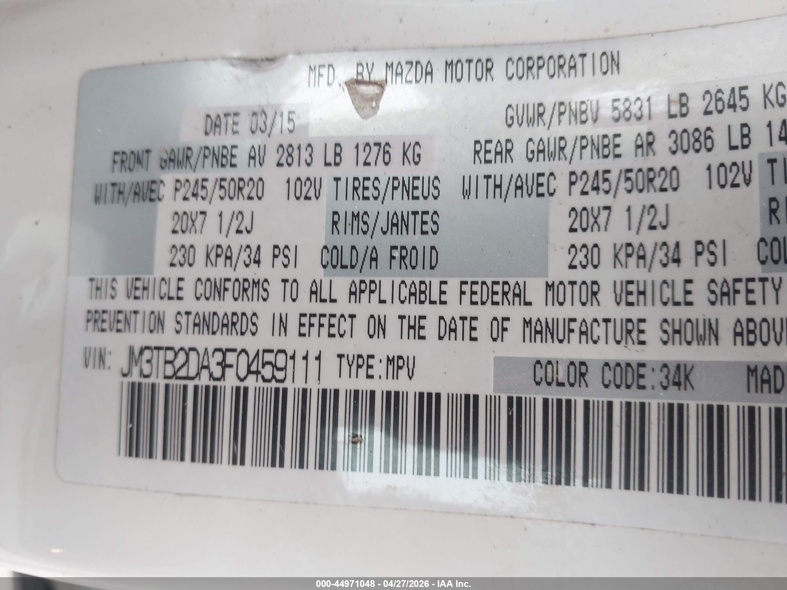 MAZDA CX-9 image 9