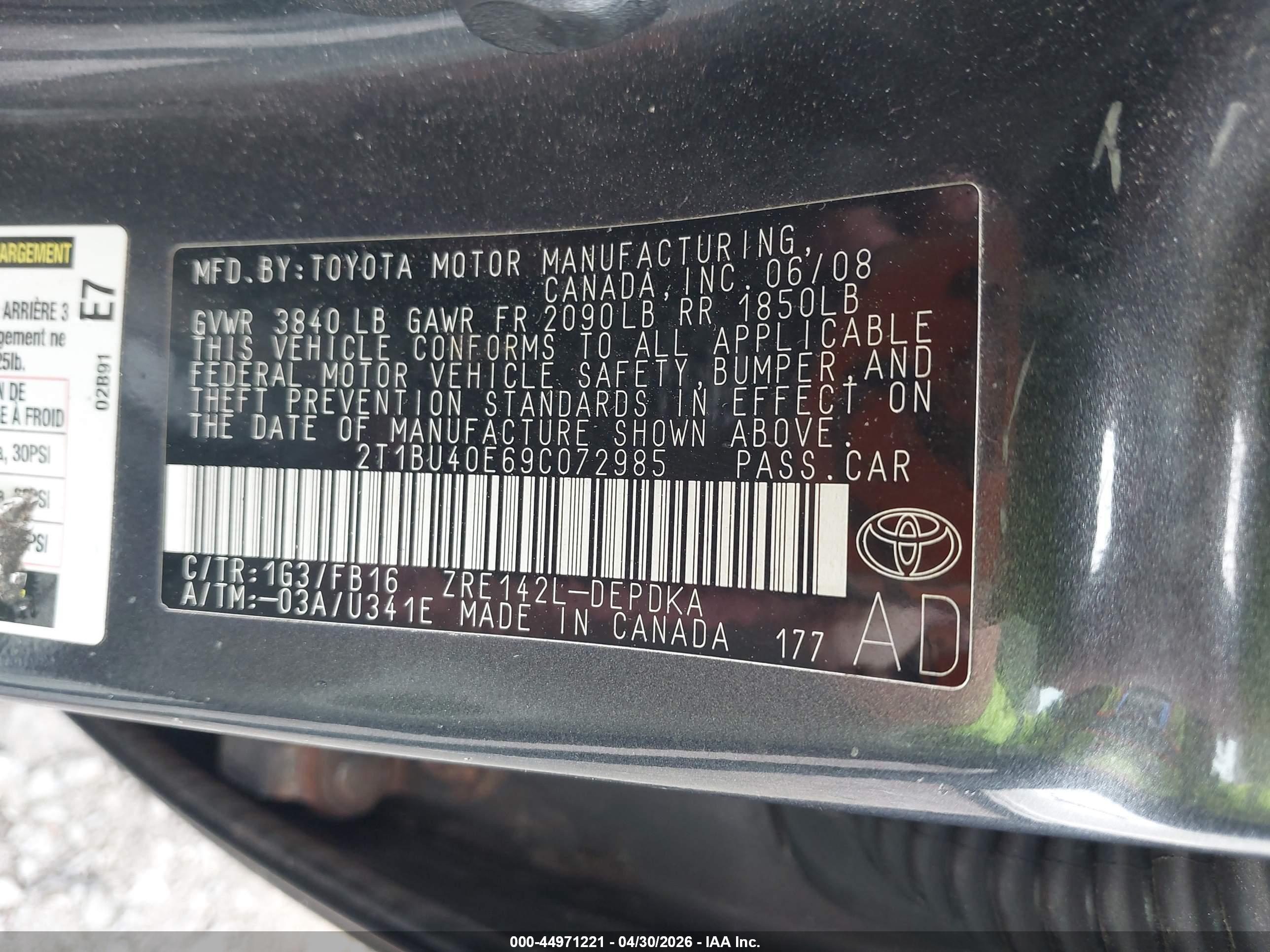 TOYOTA COROLLA image 9