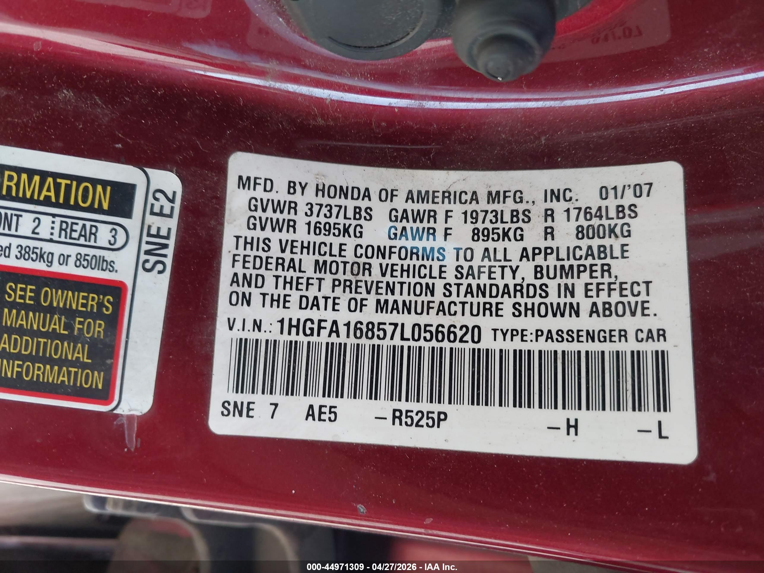 HONDA CIVIC image 9