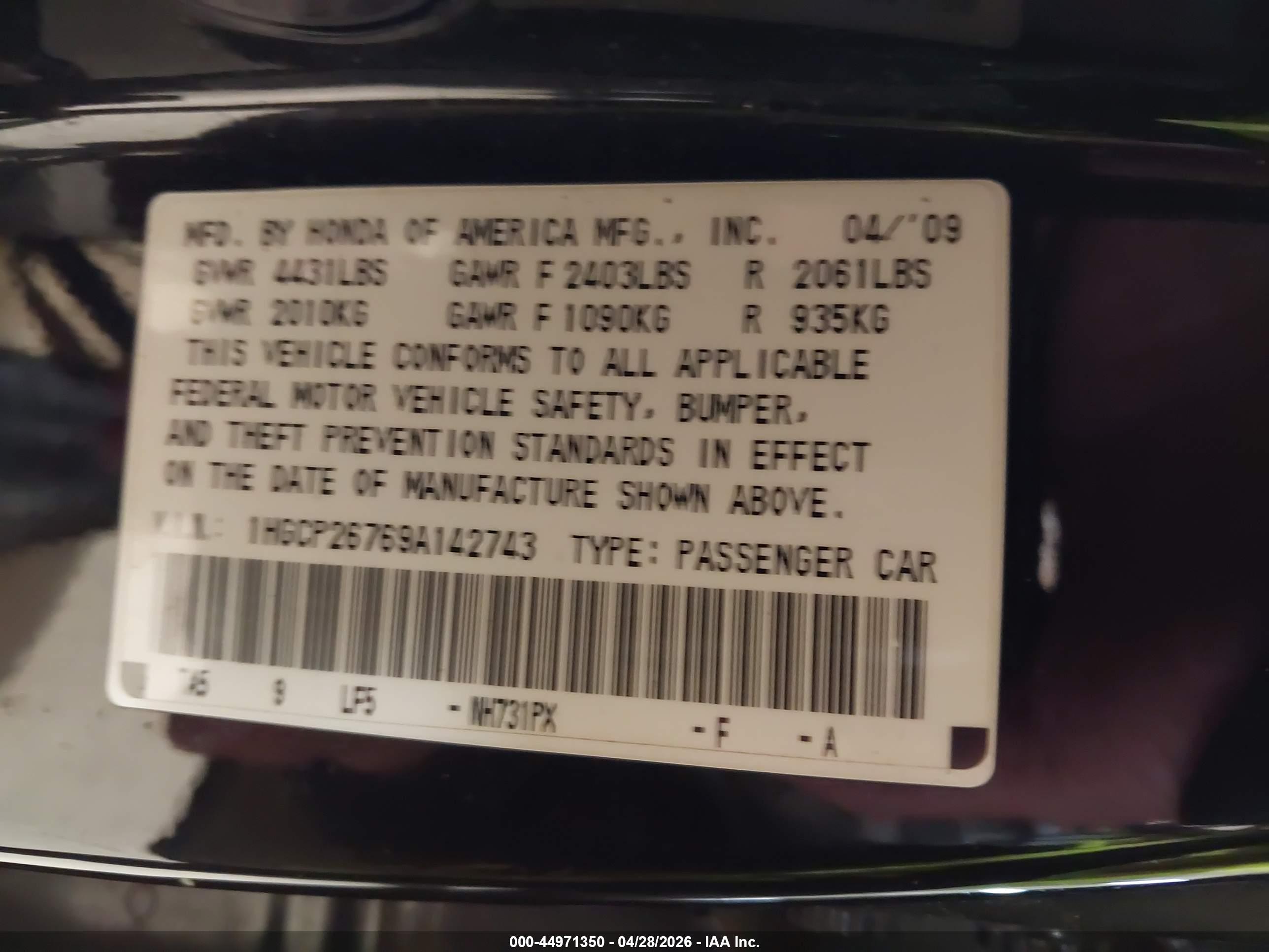 HONDA ACCORD image 9