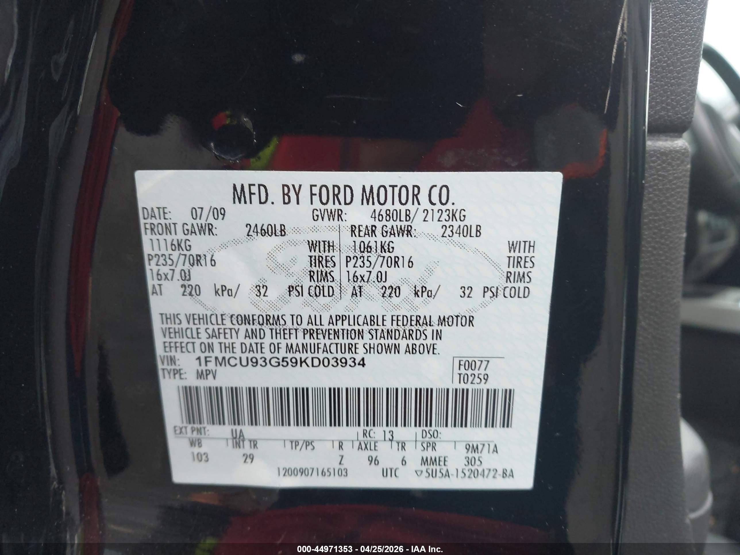 FORD ESCAPE image 9