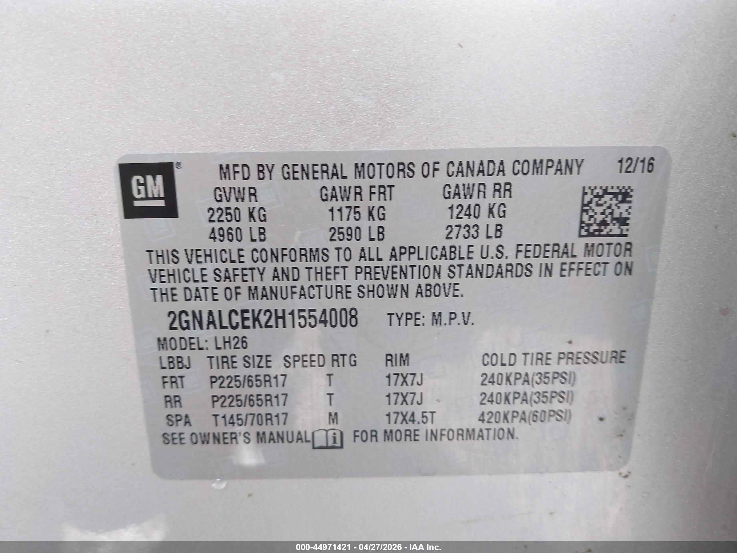 CHEVROLET EQUINOX image 9