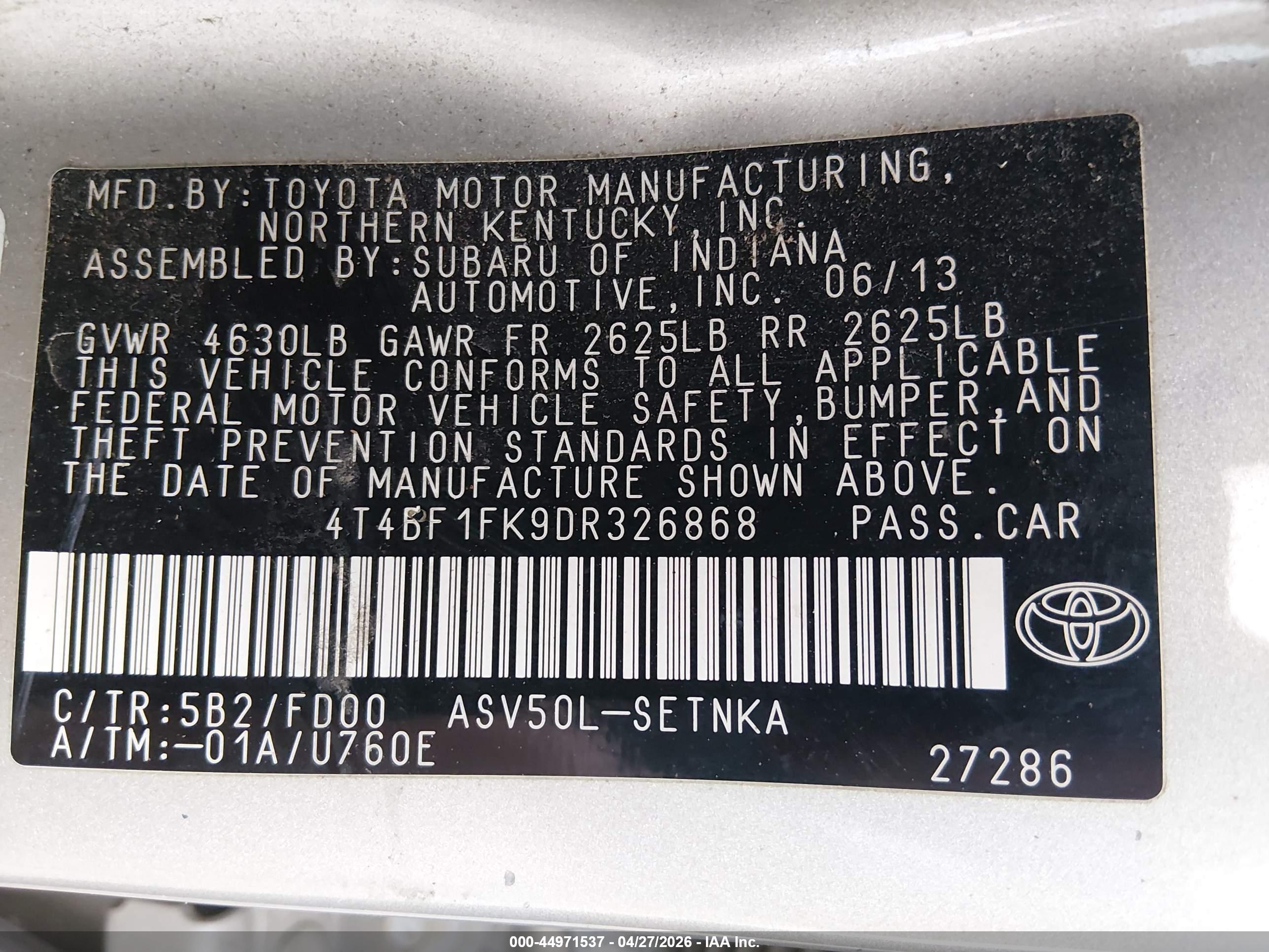 TOYOTA CAMRY image 9