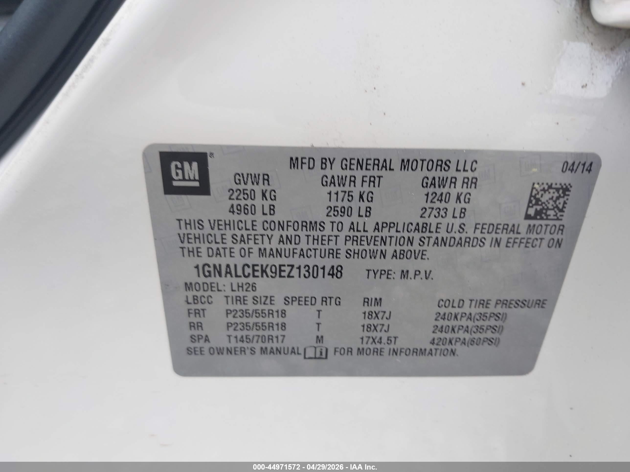 CHEVROLET EQUINOX image 9