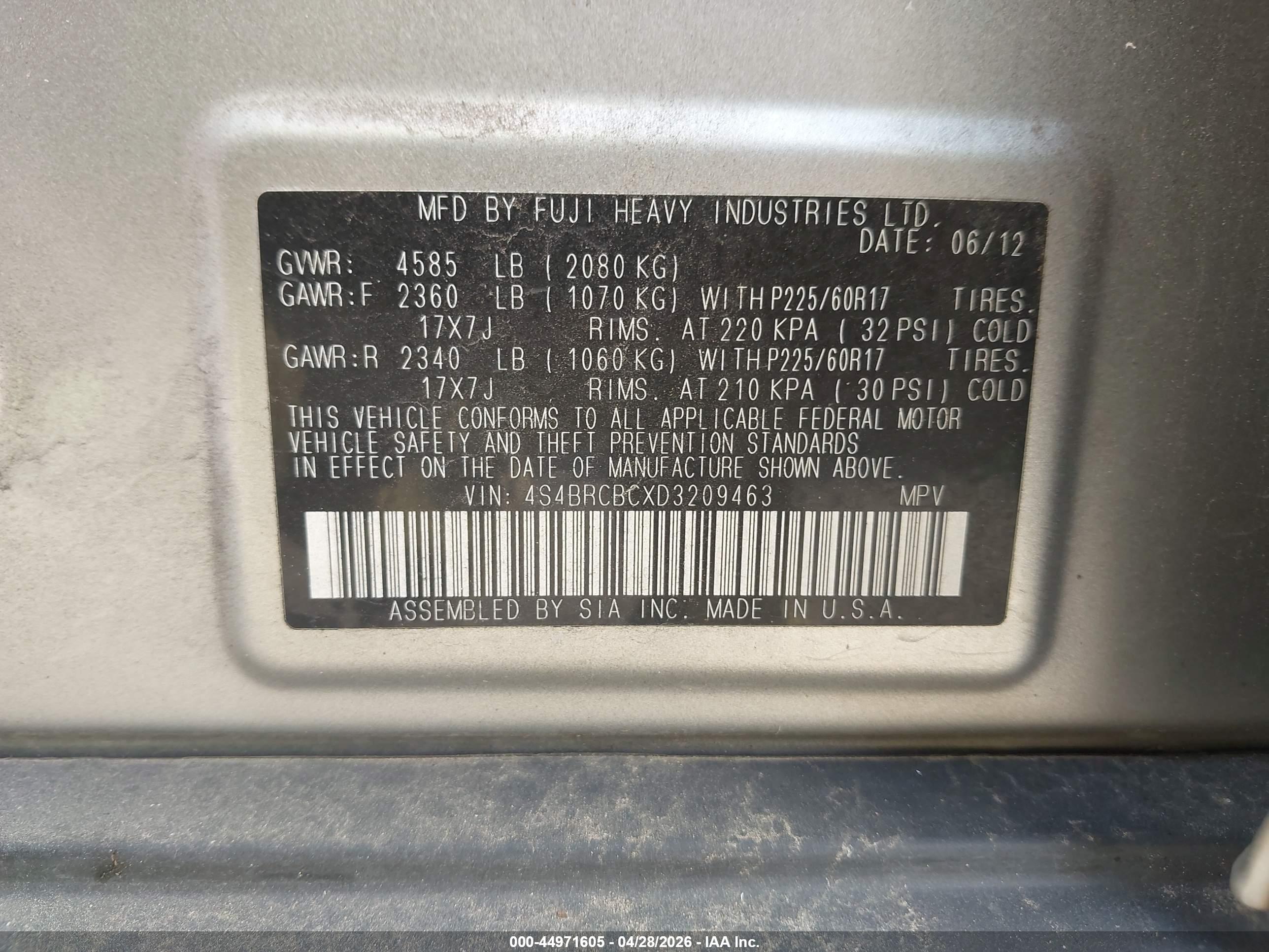 SUBARU OUTBACK image 9