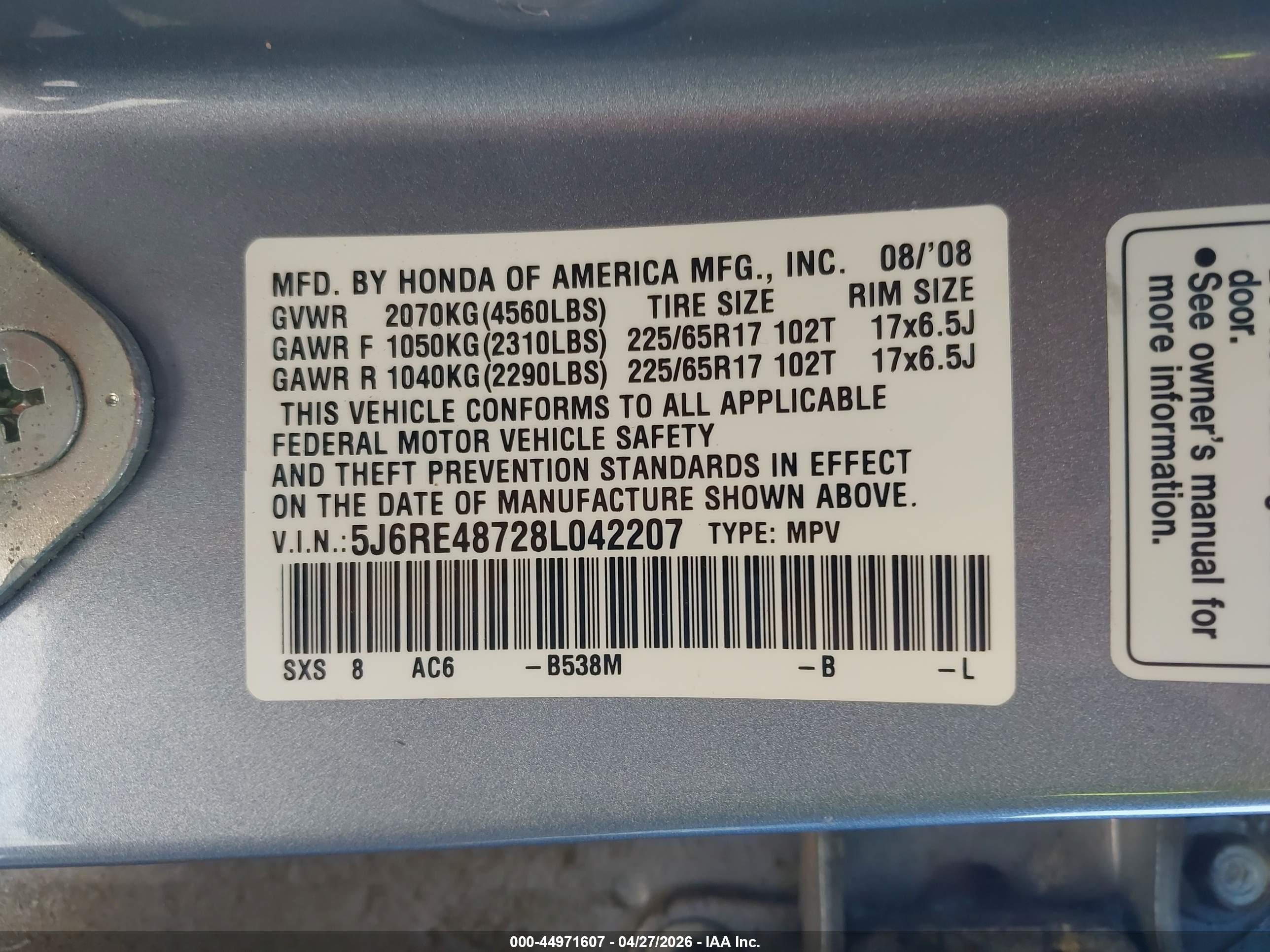 HONDA CR-V image 9