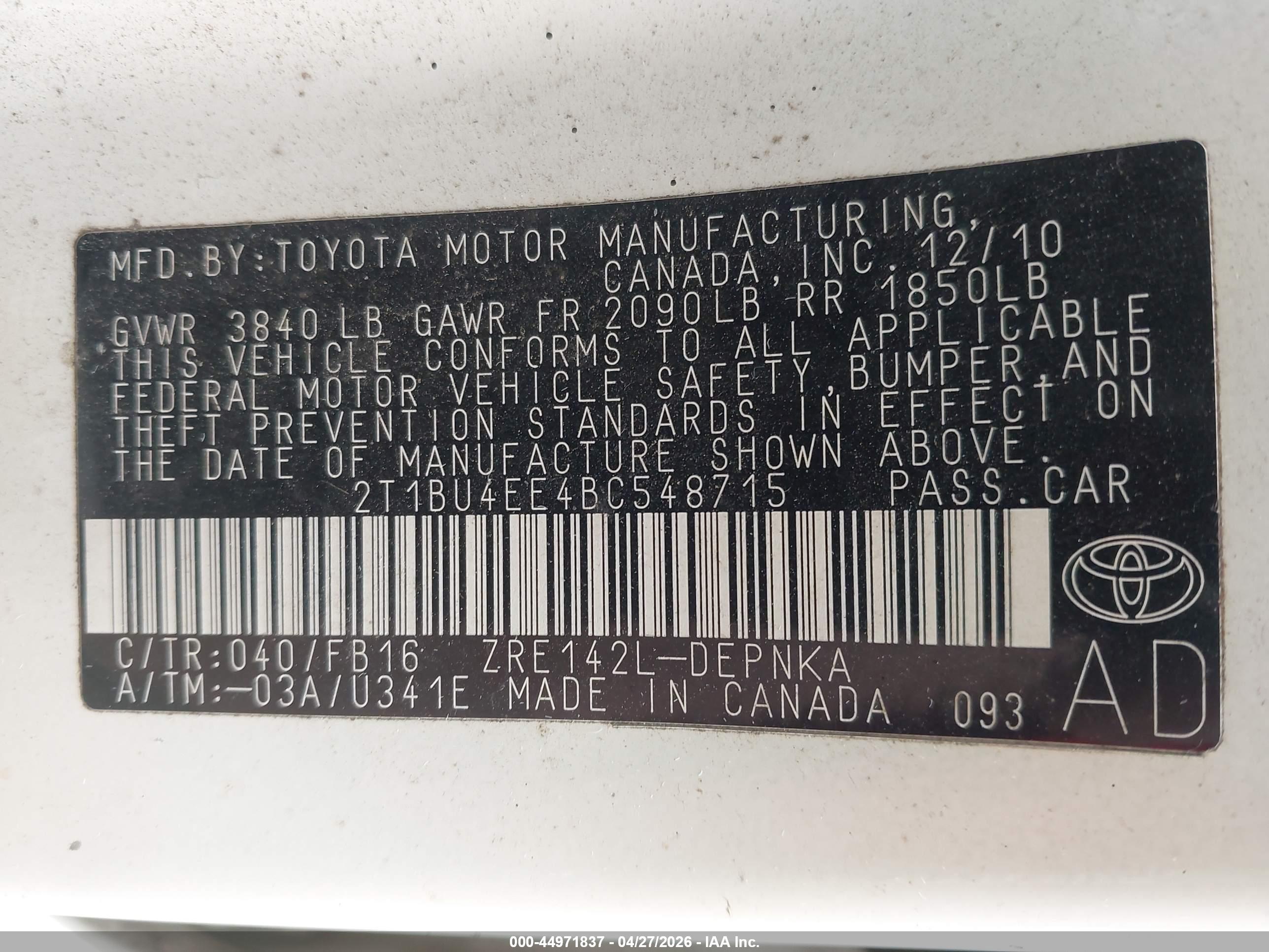 TOYOTA COROLLA image 9