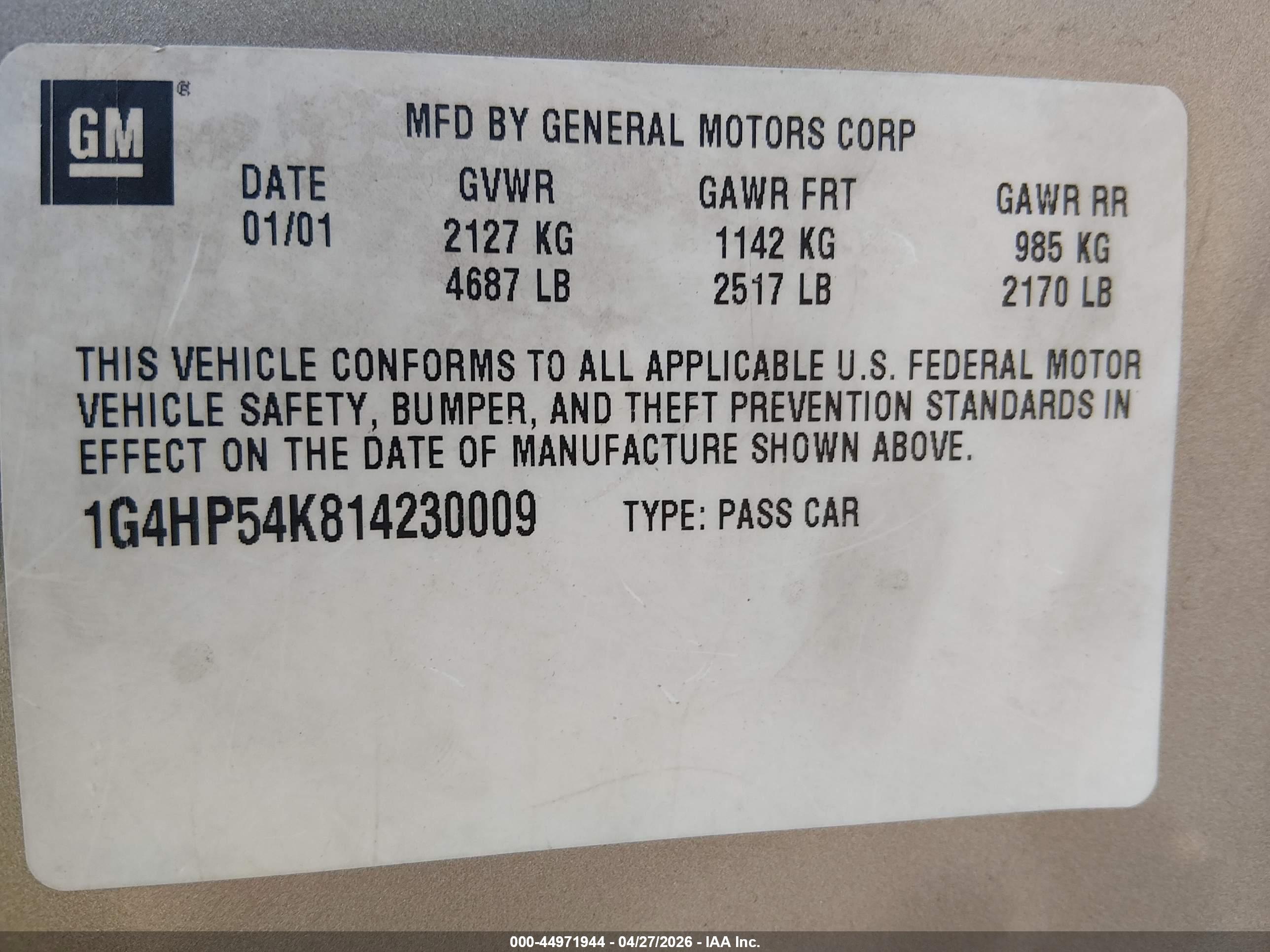 BUICK LESABRE image 9