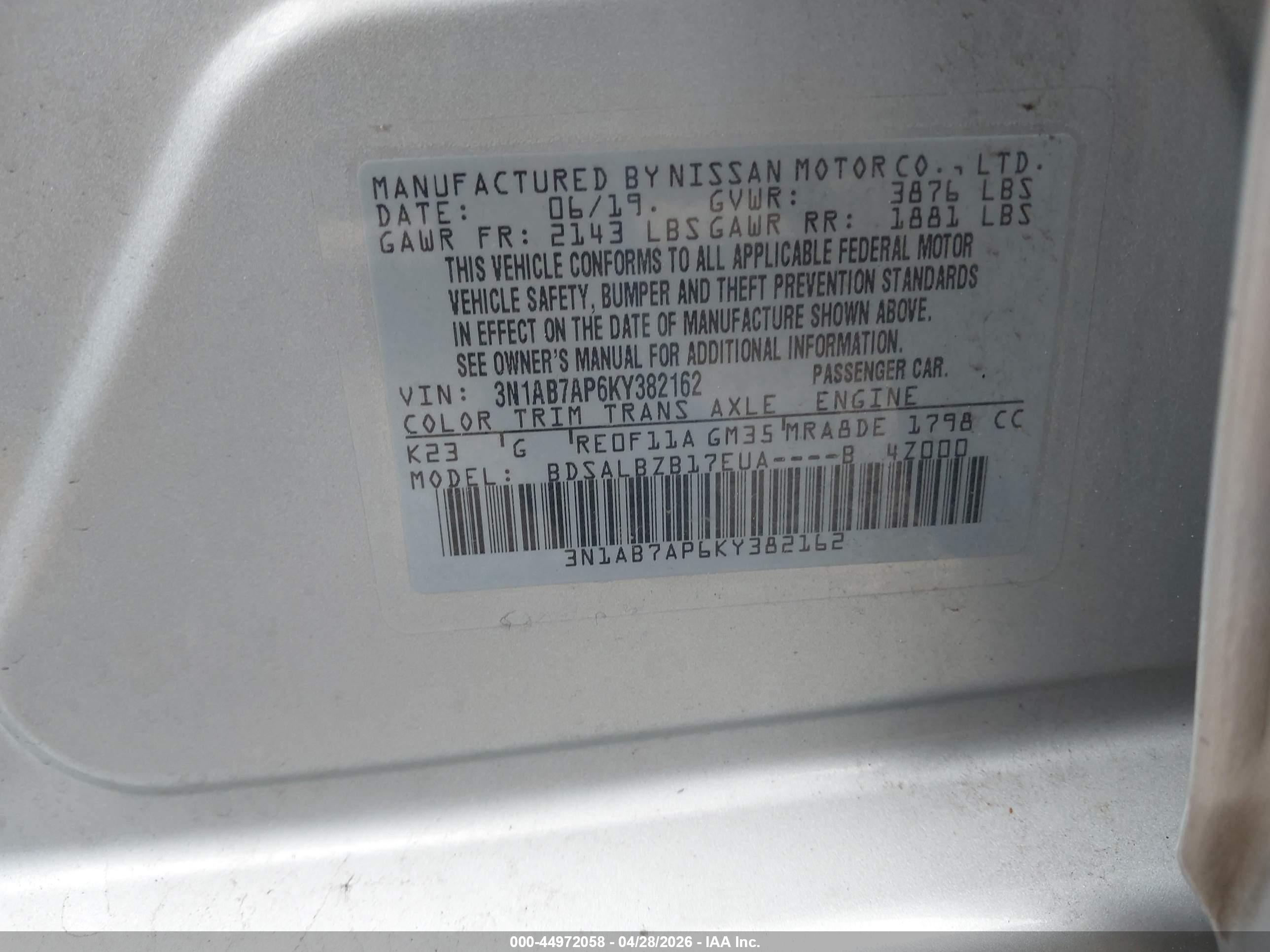 NISSAN SENTRA image 9