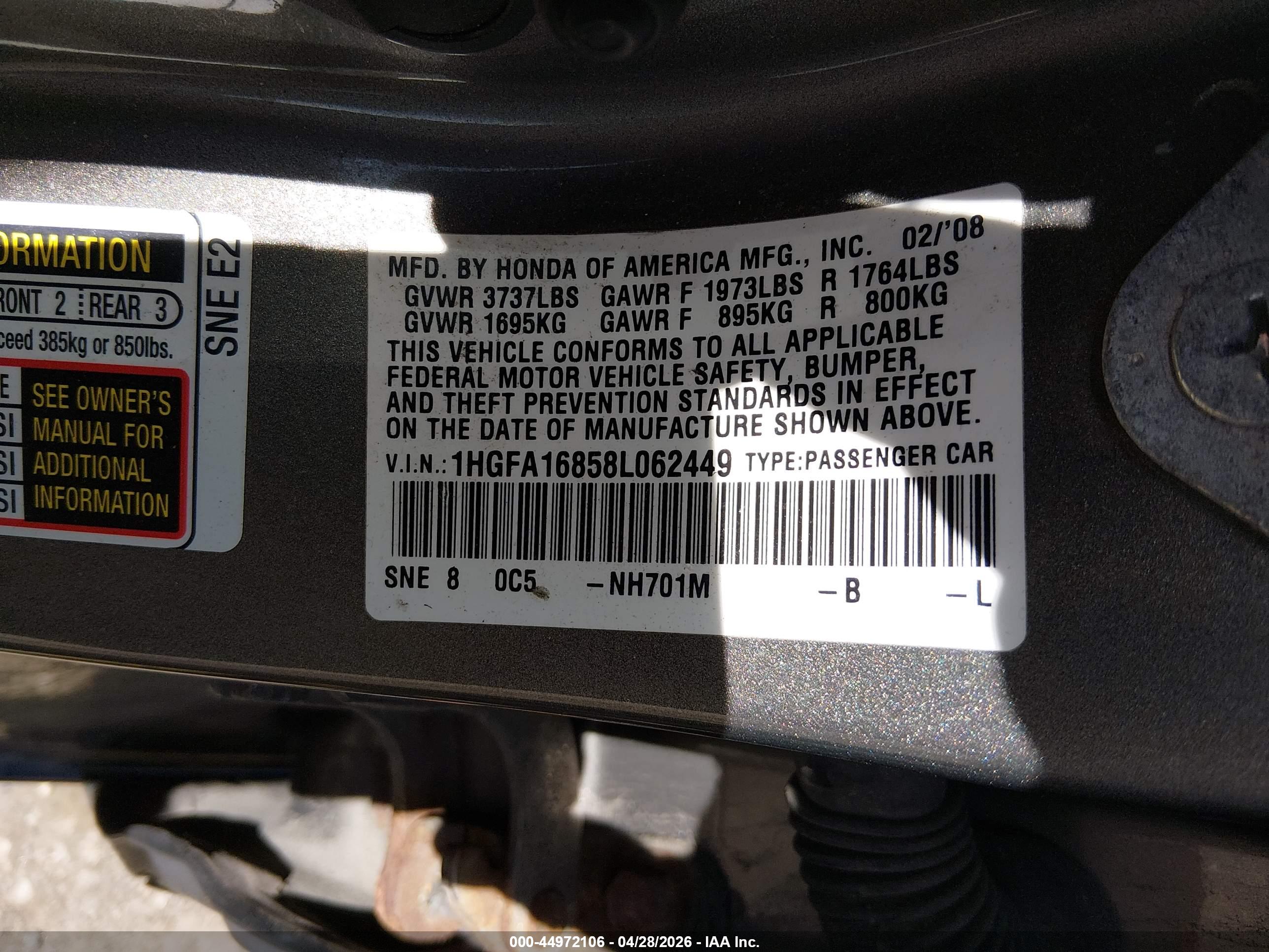 HONDA CIVIC image 9
