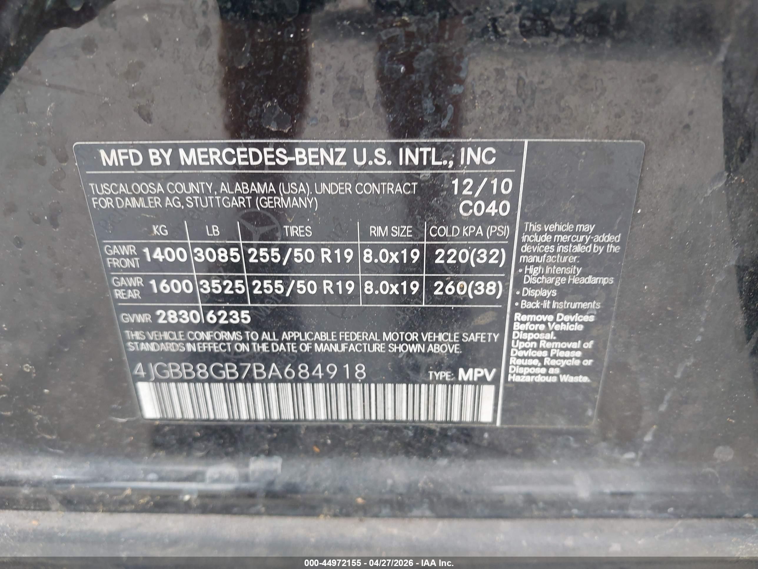 MERCEDES-BENZ ML image 9