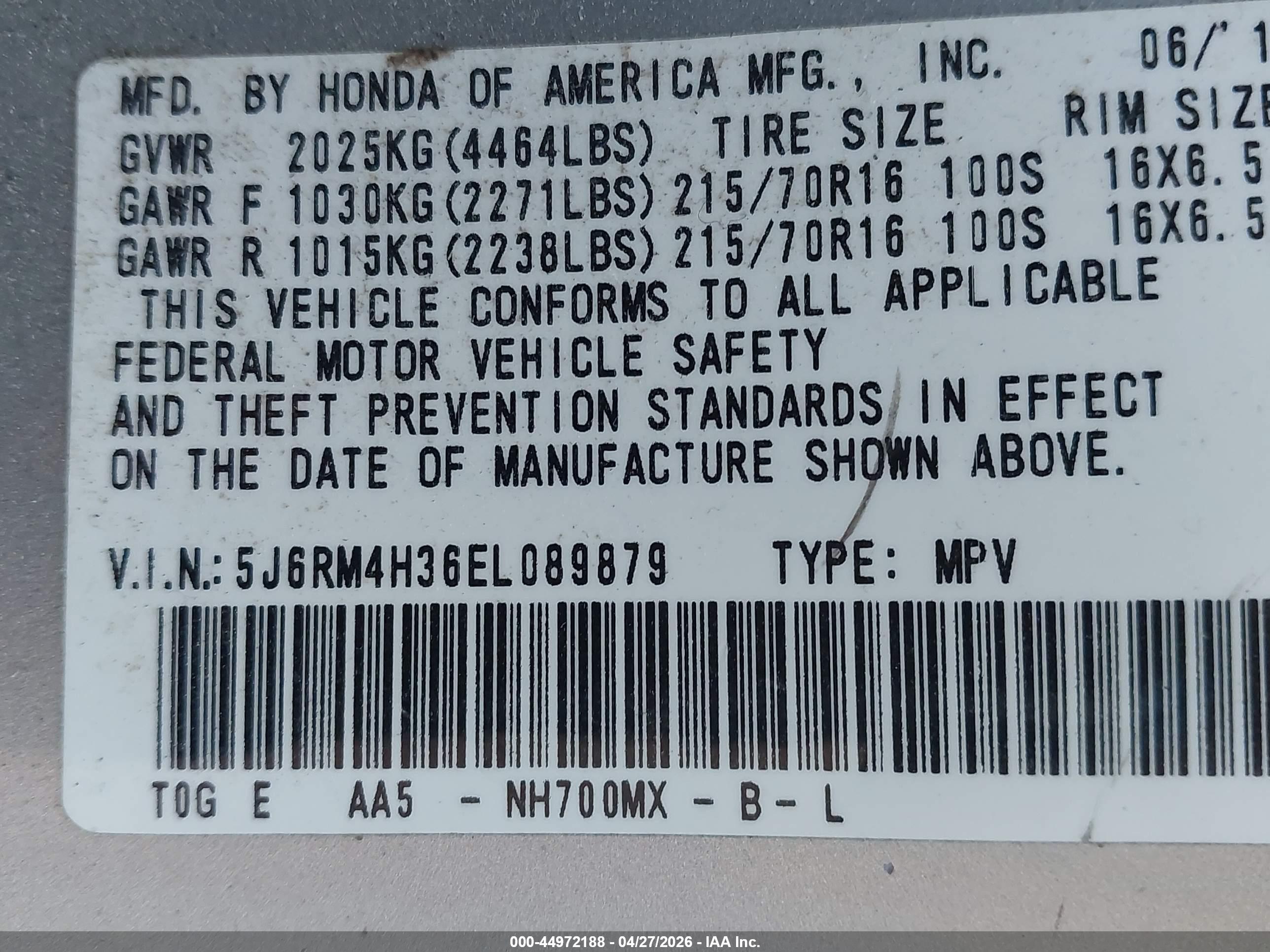 HONDA CR-V image 9