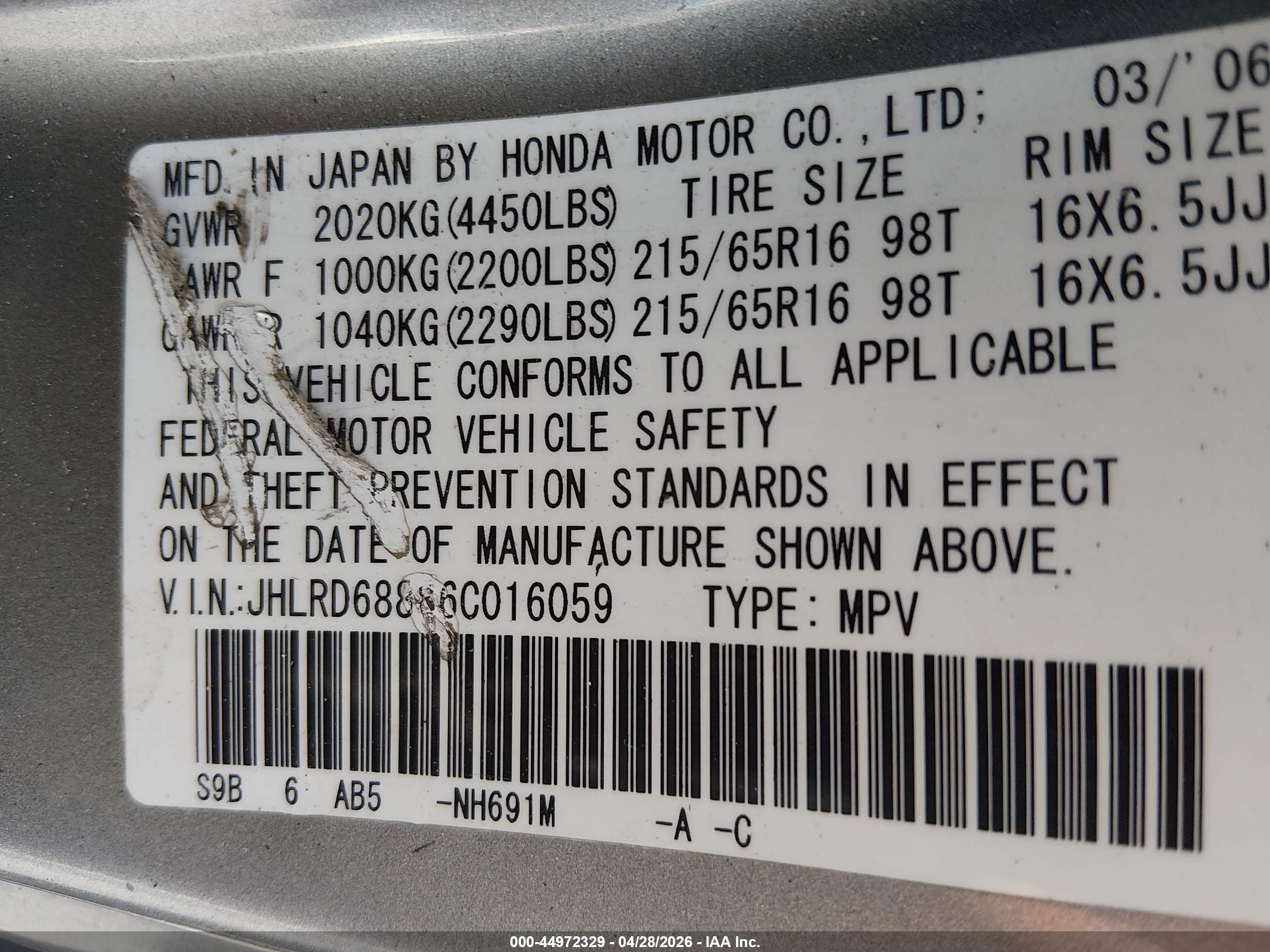 HONDA CR-V image 9