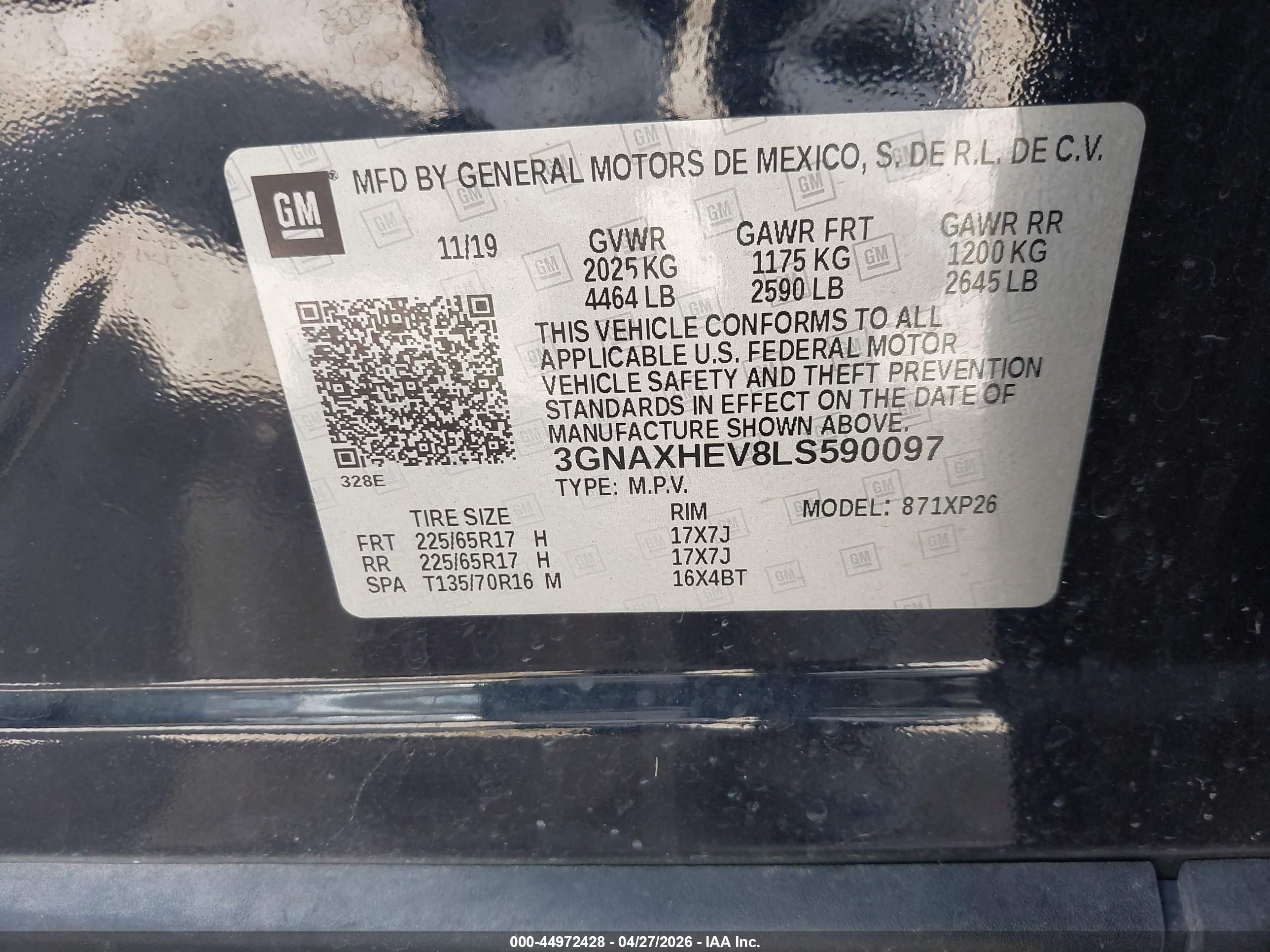 CHEVROLET EQUINOX image 9