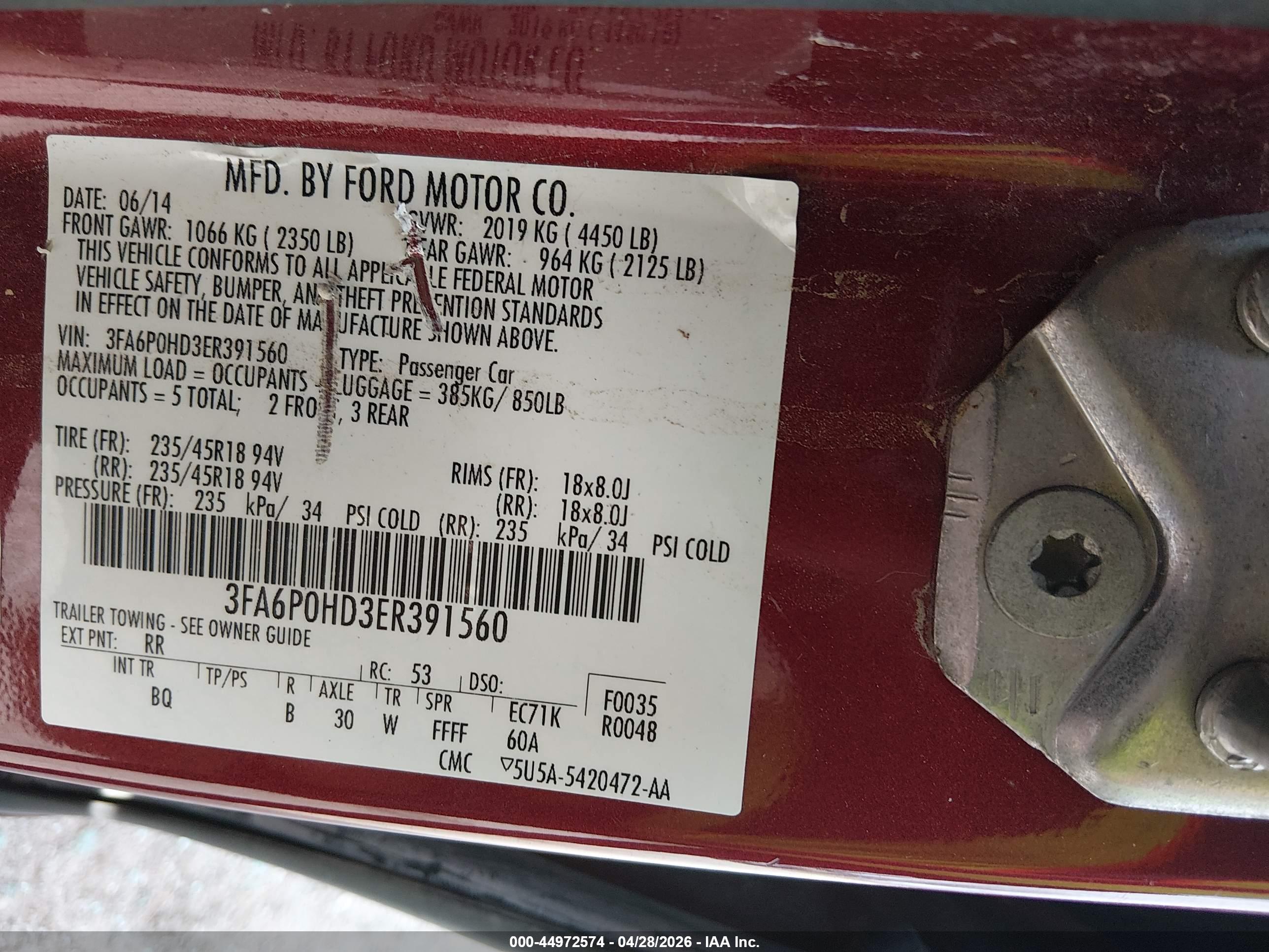 FORD FUSION image 9