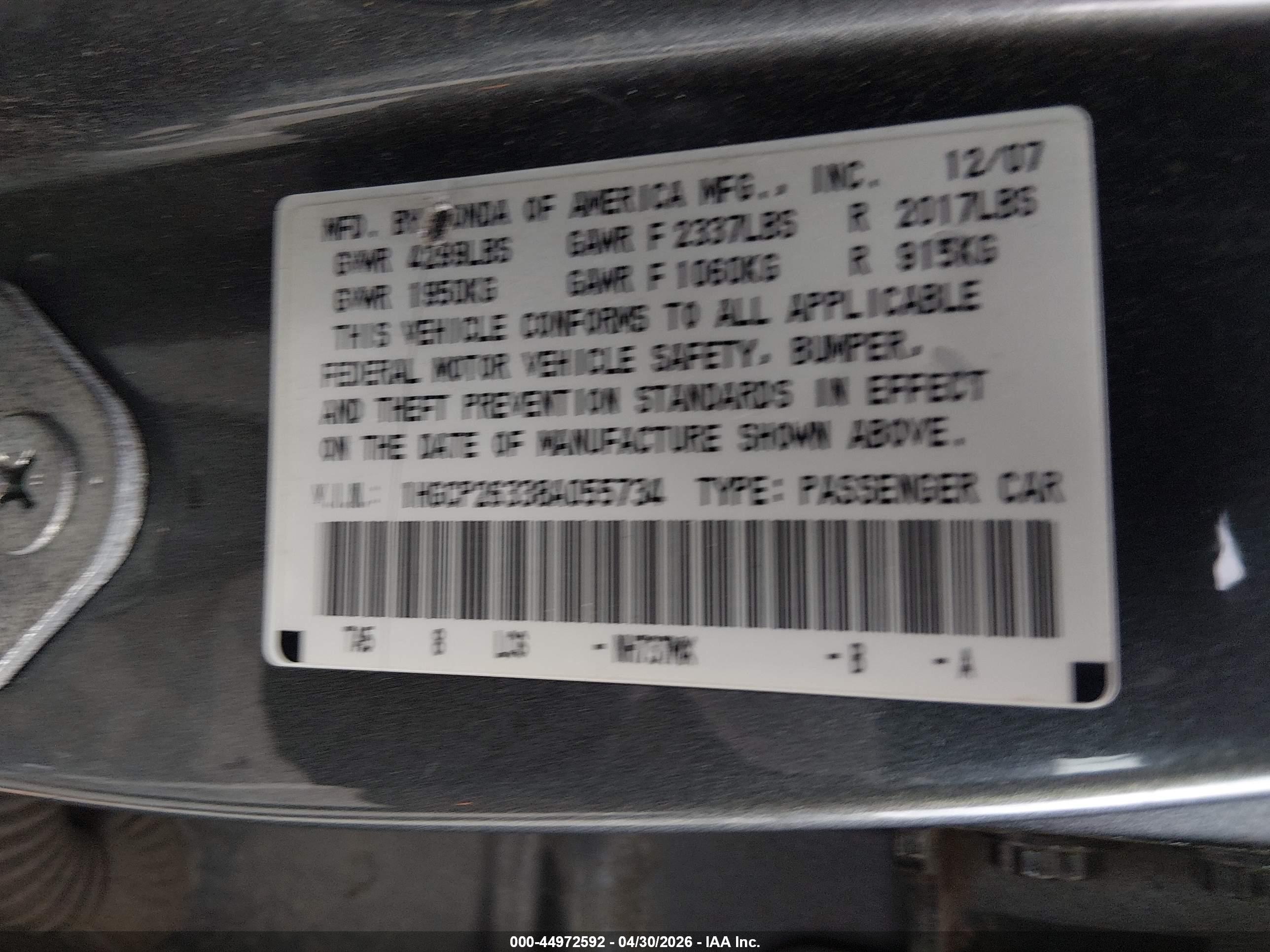 HONDA ACCORD image 9