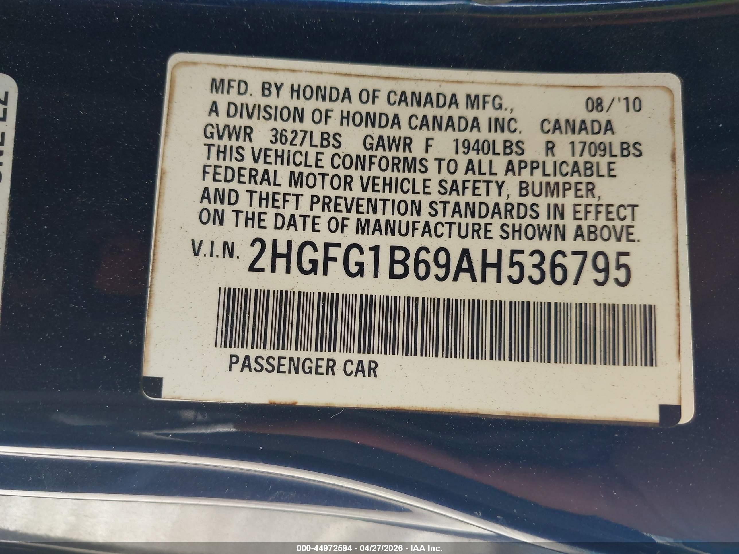 HONDA CIVIC image 9