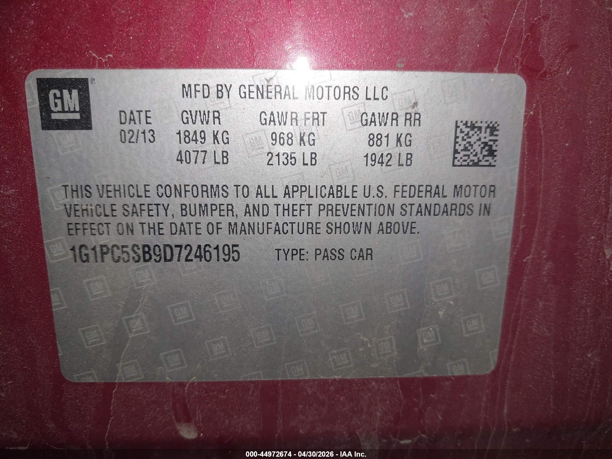 CHEVROLET CRUZE image 9
