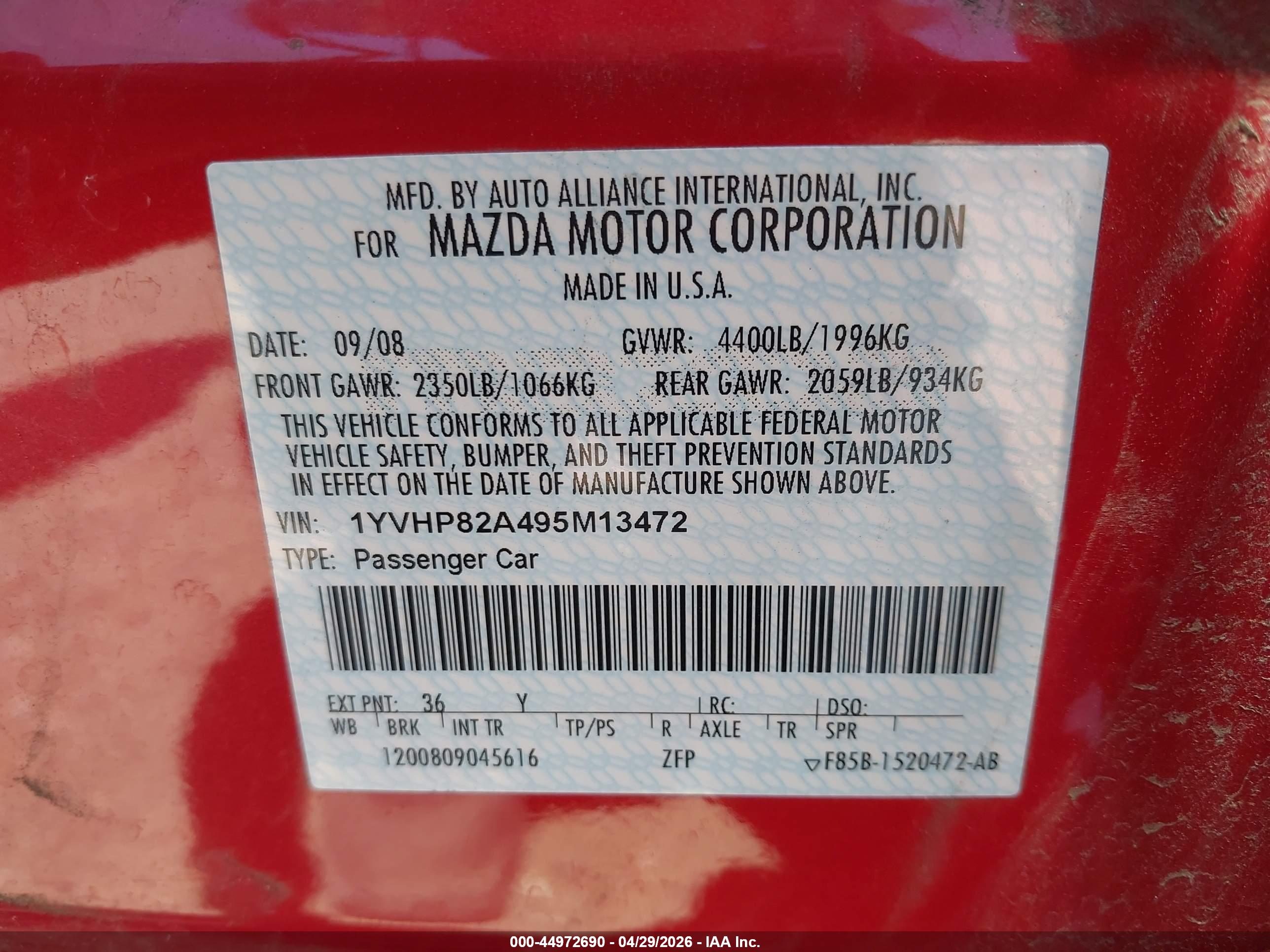 MAZDA MAZDA6 image 9
