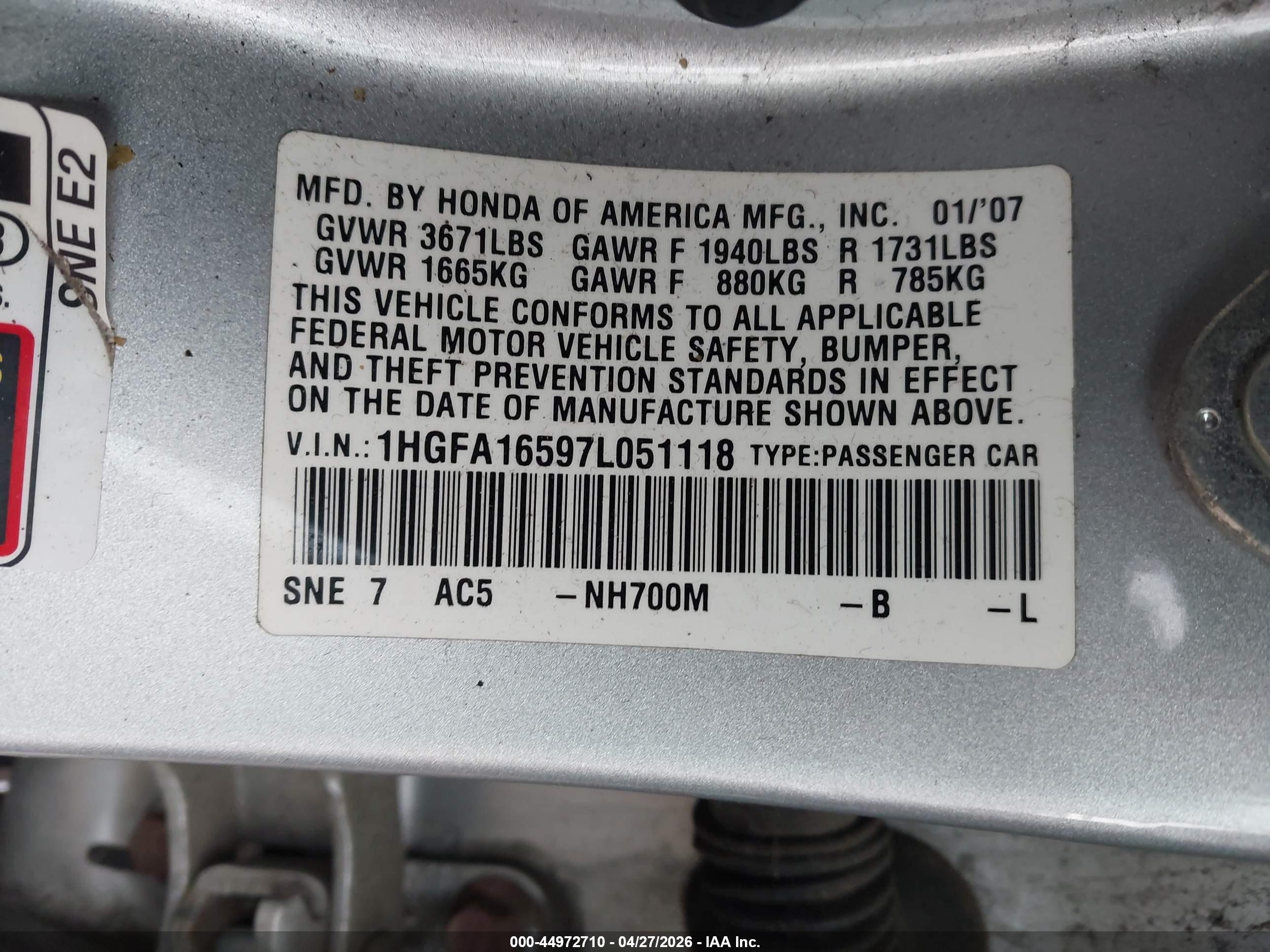 HONDA CIVIC image 9