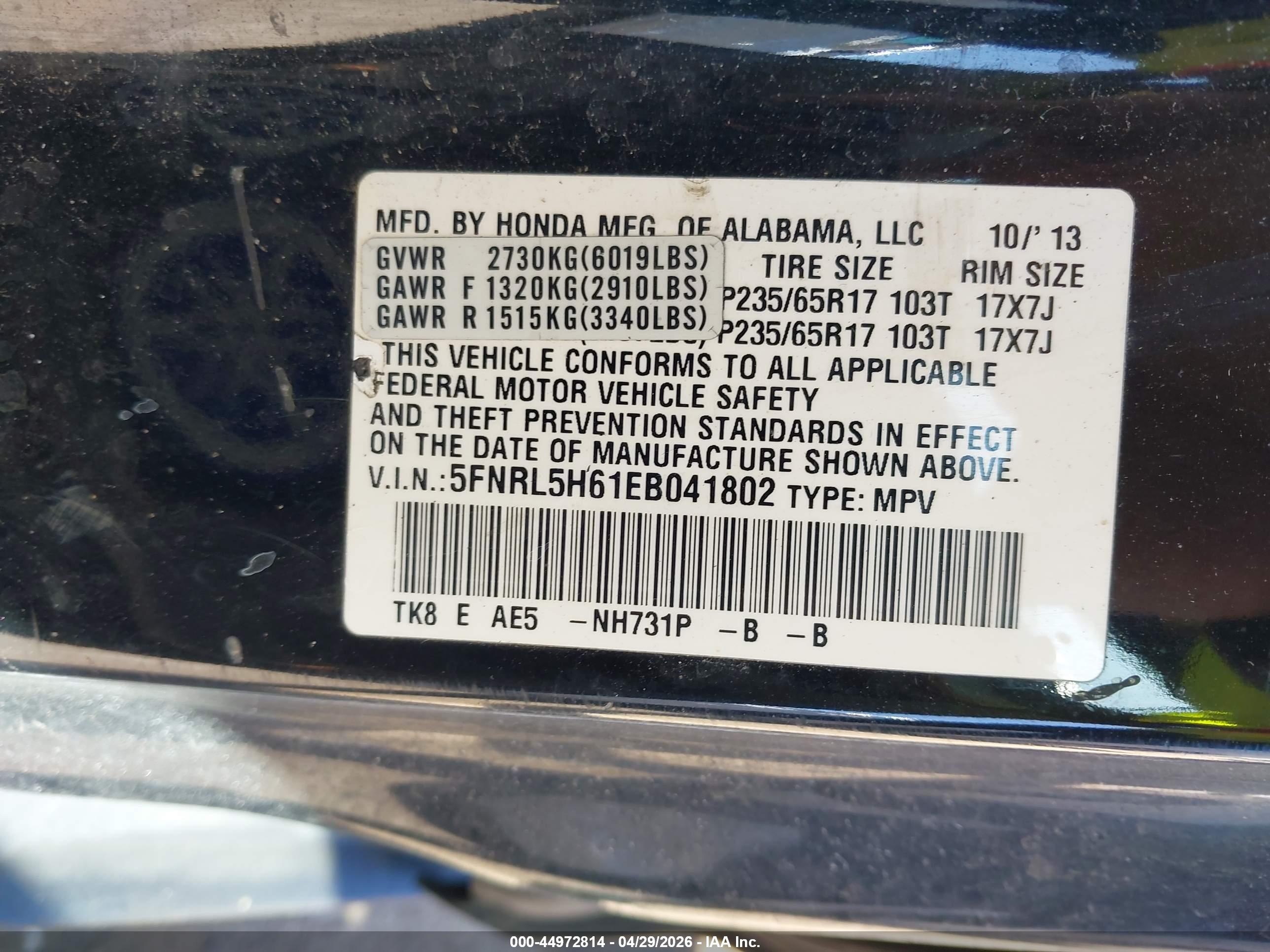 HONDA ODYSSEY image 9