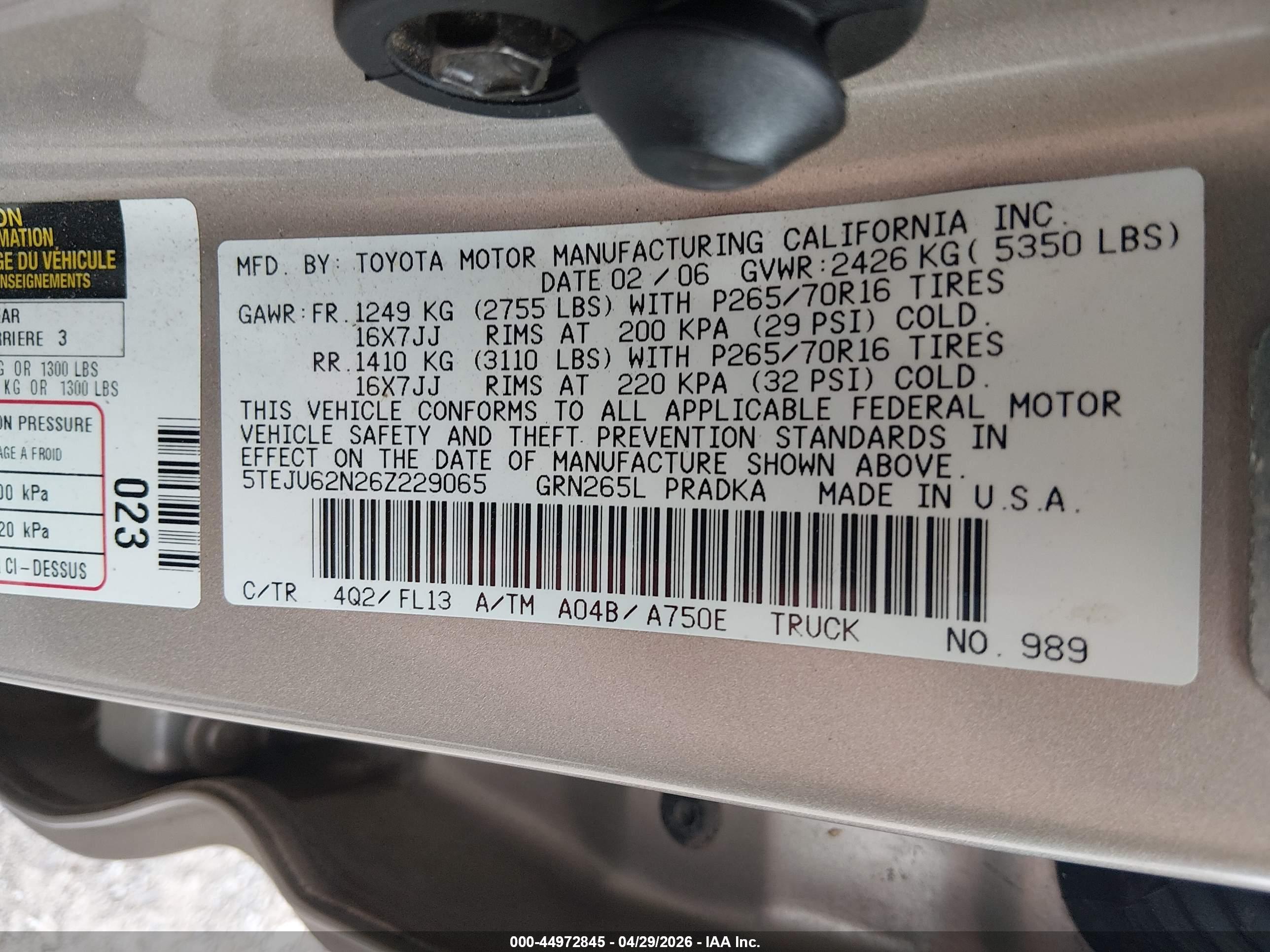 TOYOTA TACOMA image 9