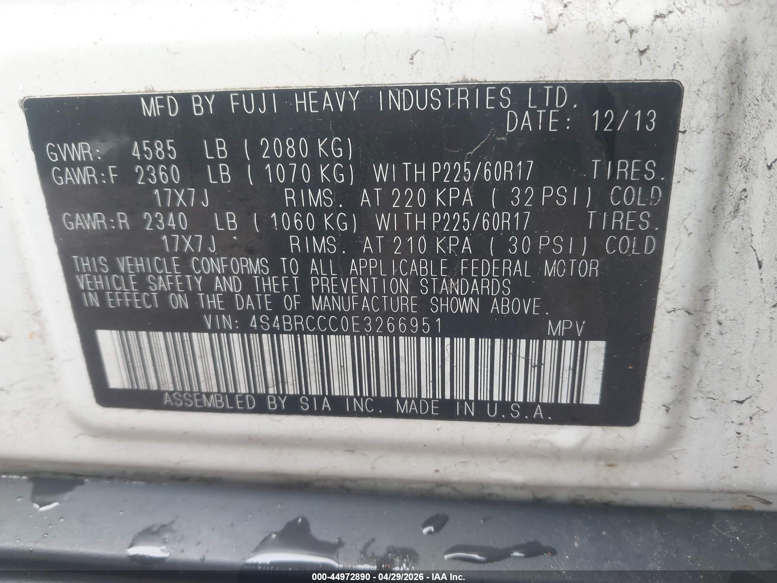 SUBARU OUTBACK image 9