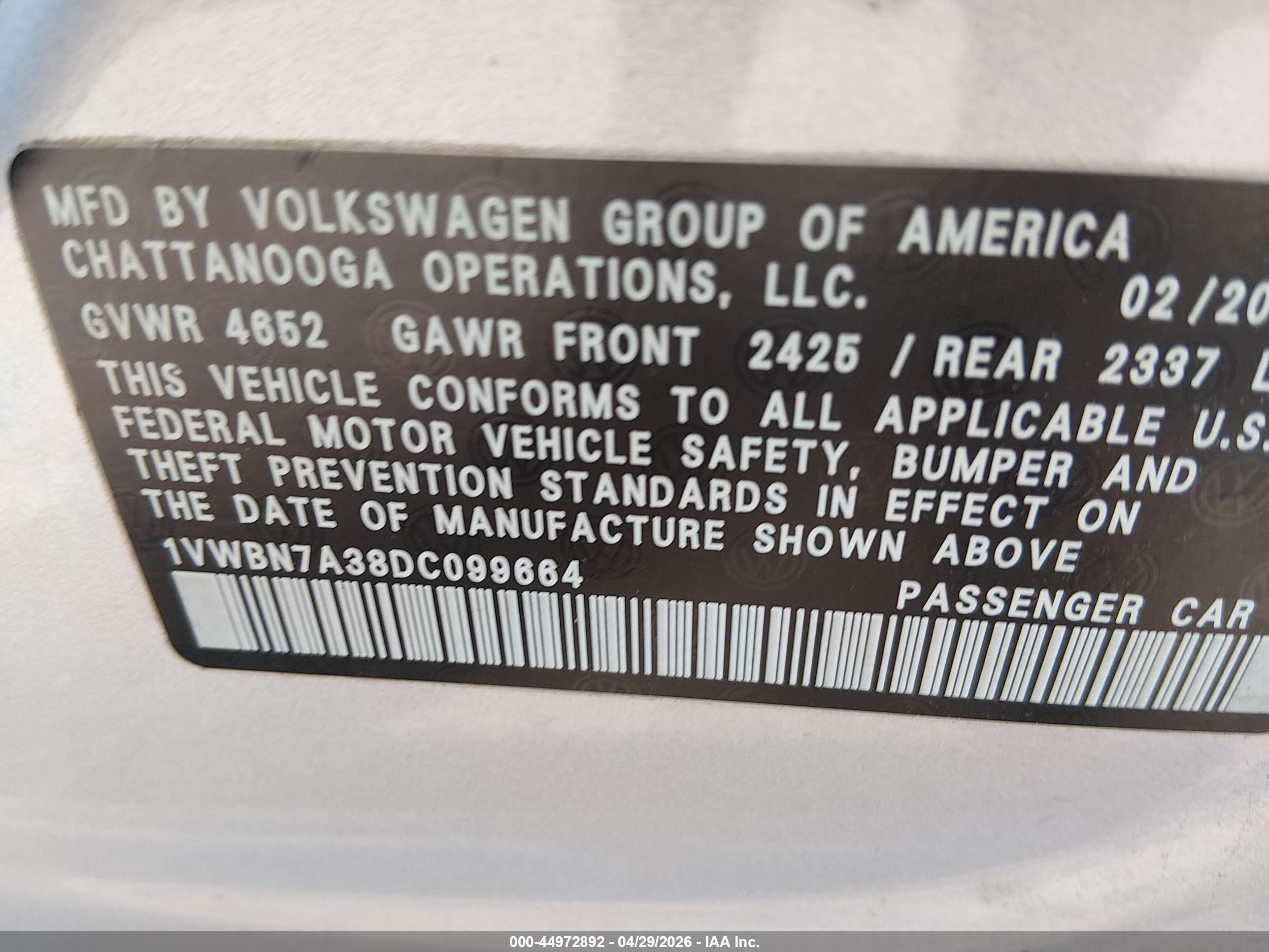 VOLKSWAGEN PASSAT image 9
