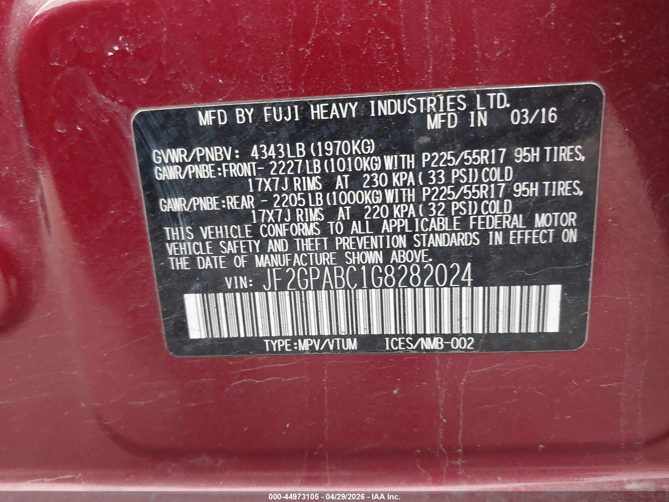 SUBARU CROSSTREK image 9