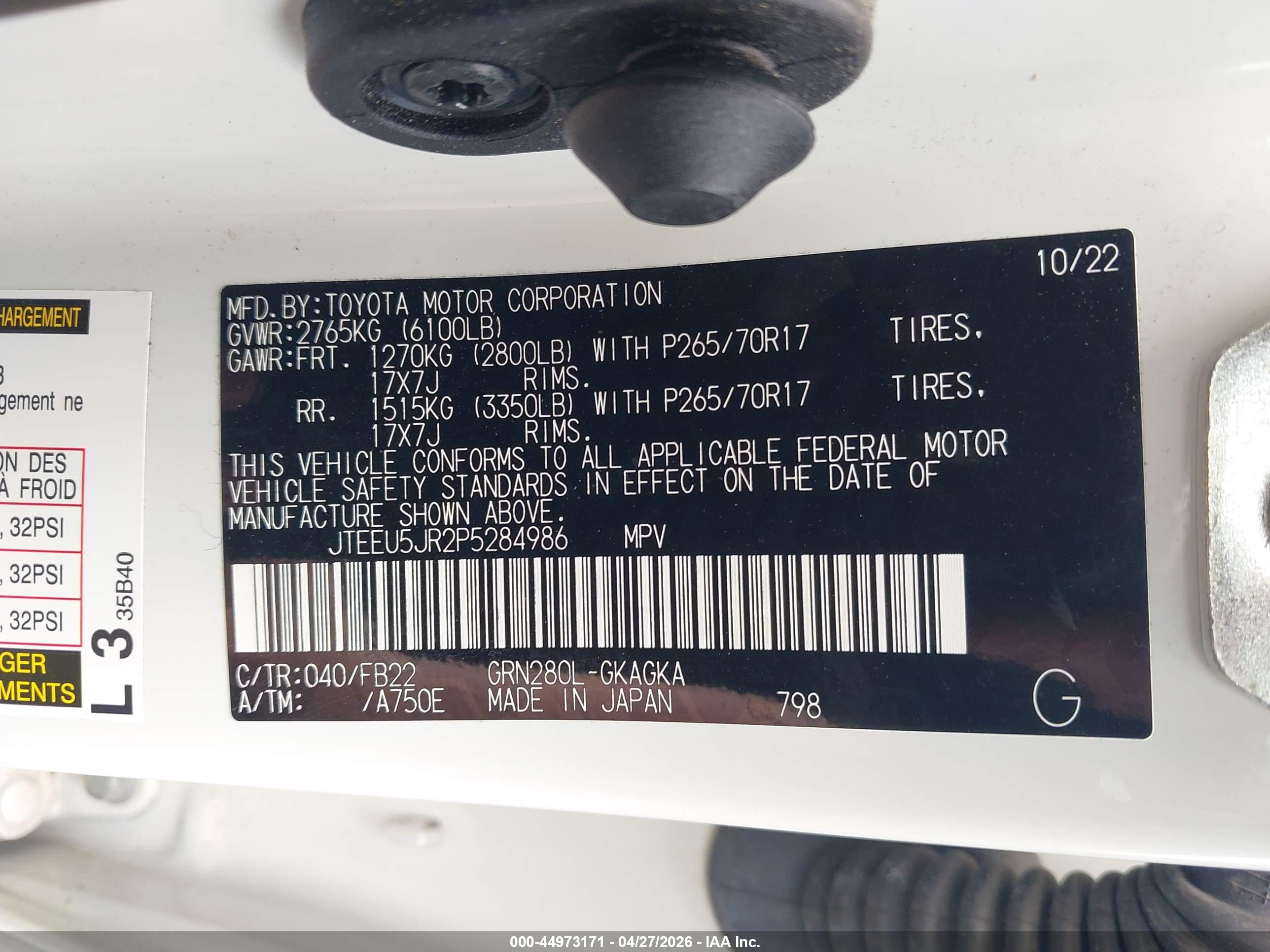 TOYOTA 4RUNNER image 9