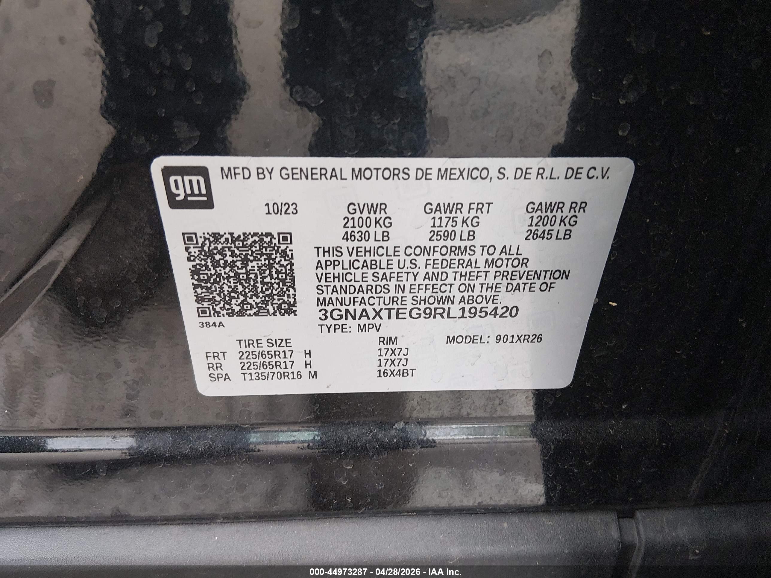 CHEVROLET EQUINOX image 9