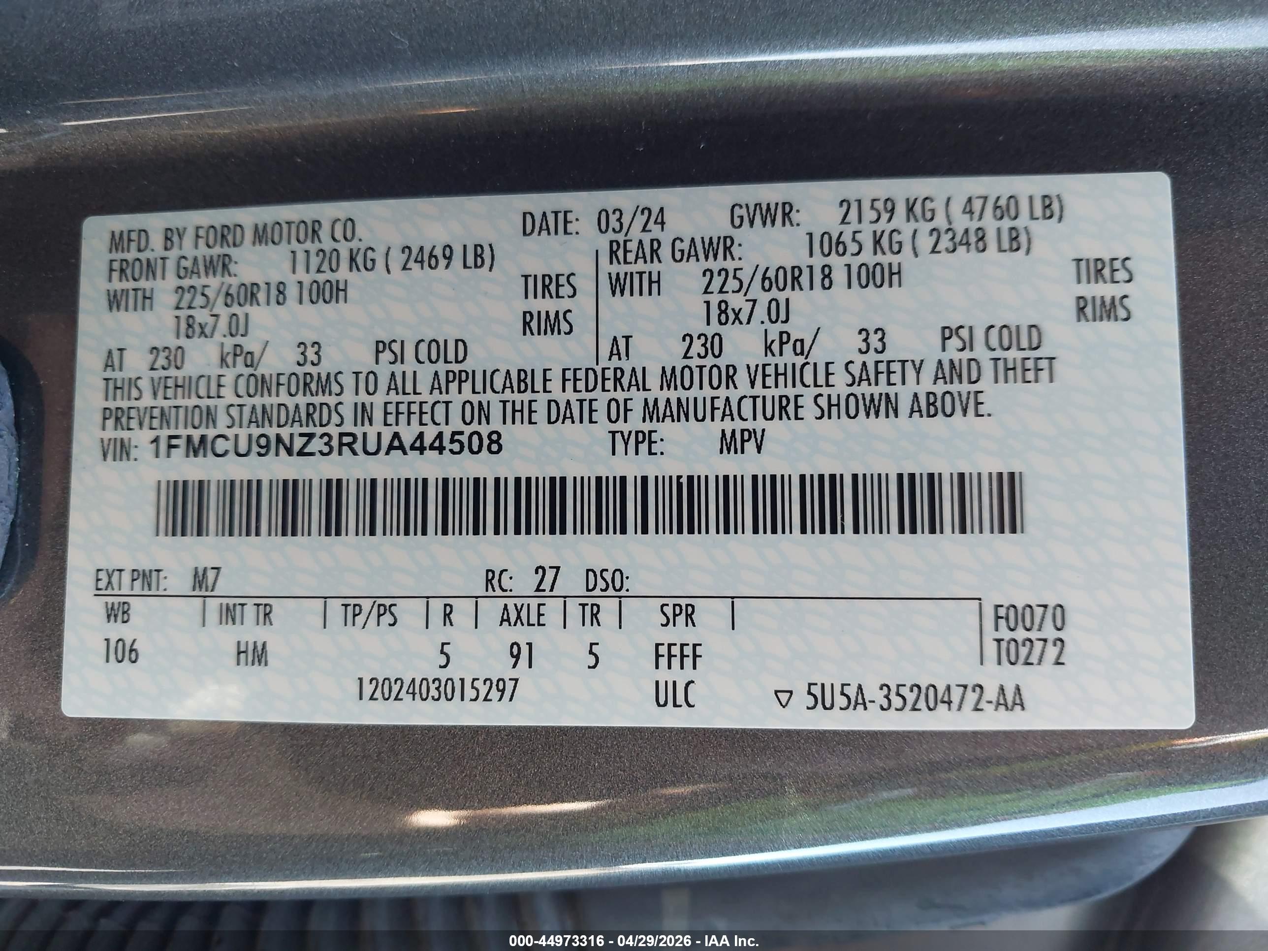 FORD ESCAPE image 9