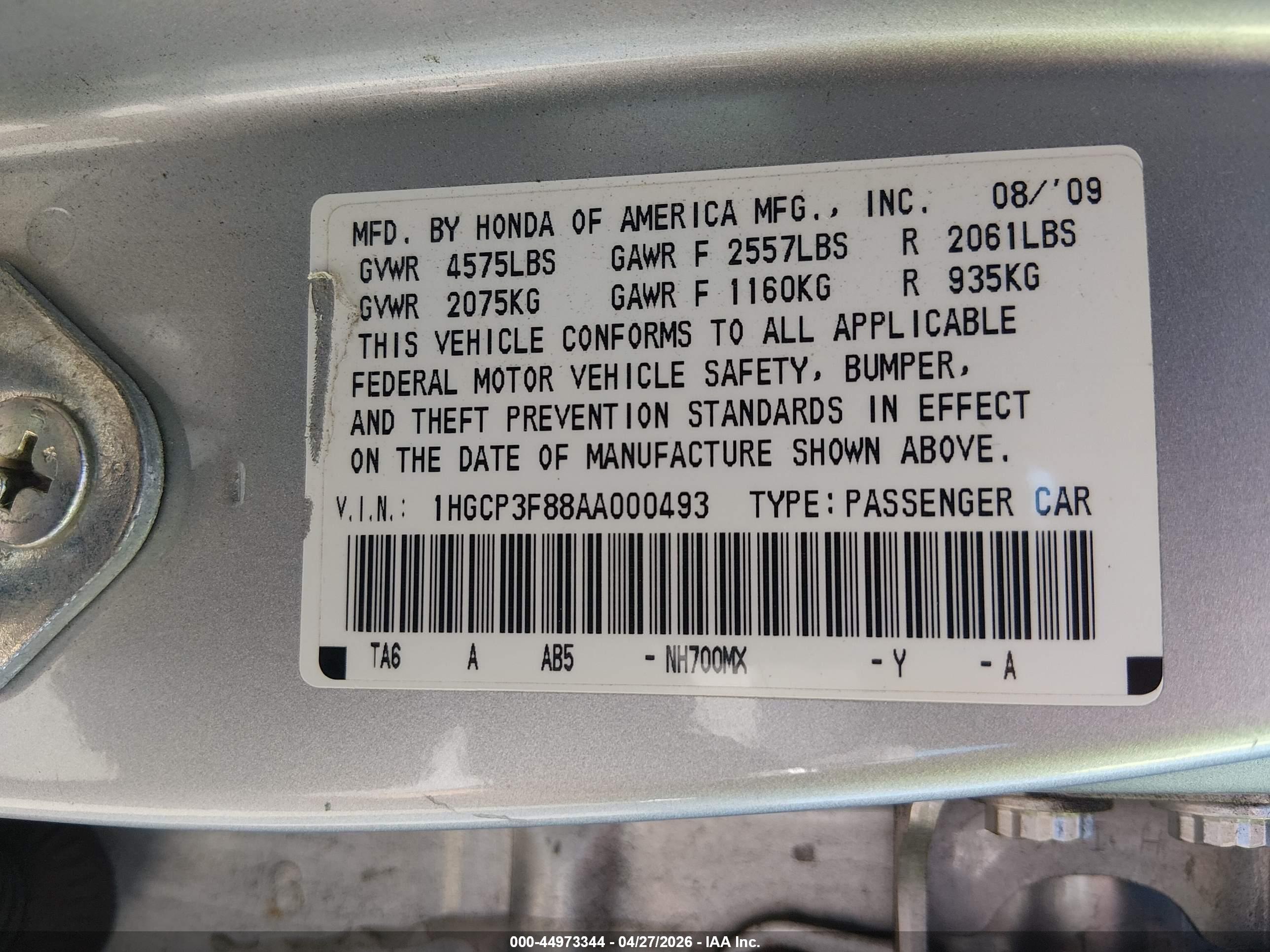 HONDA ACCORD image 9