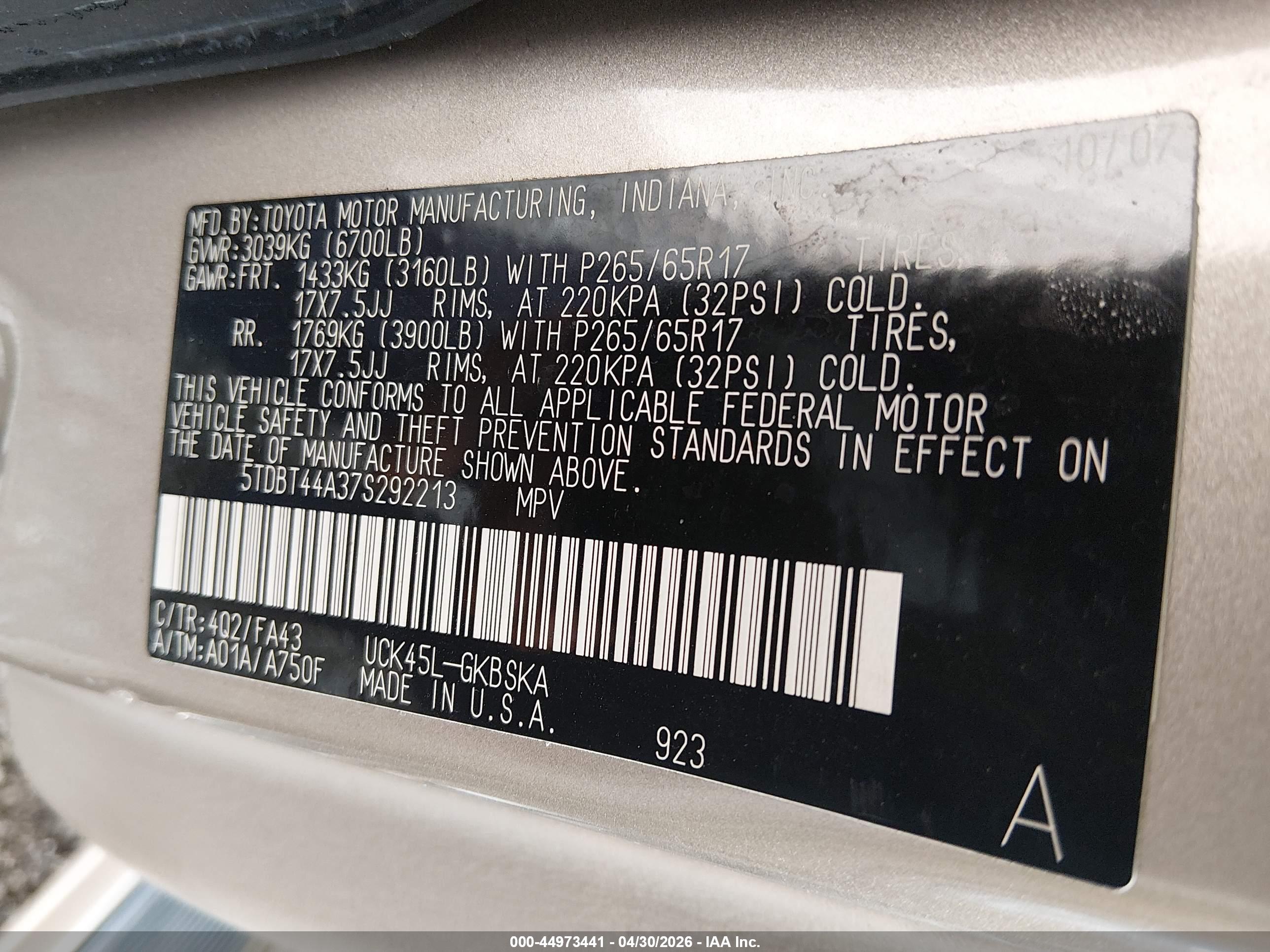 TOYOTA SEQUOIA image 9