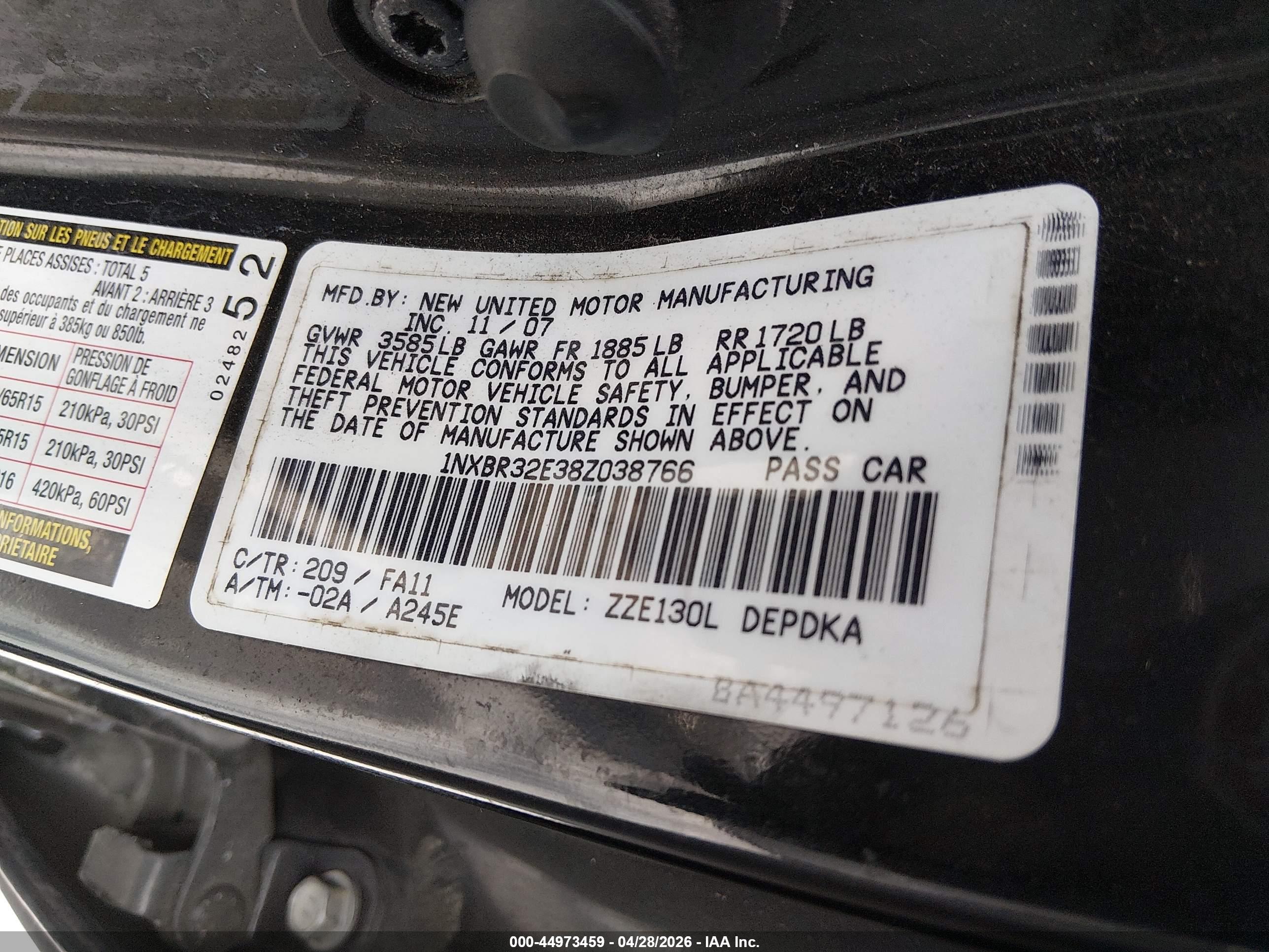 TOYOTA COROLLA image 9