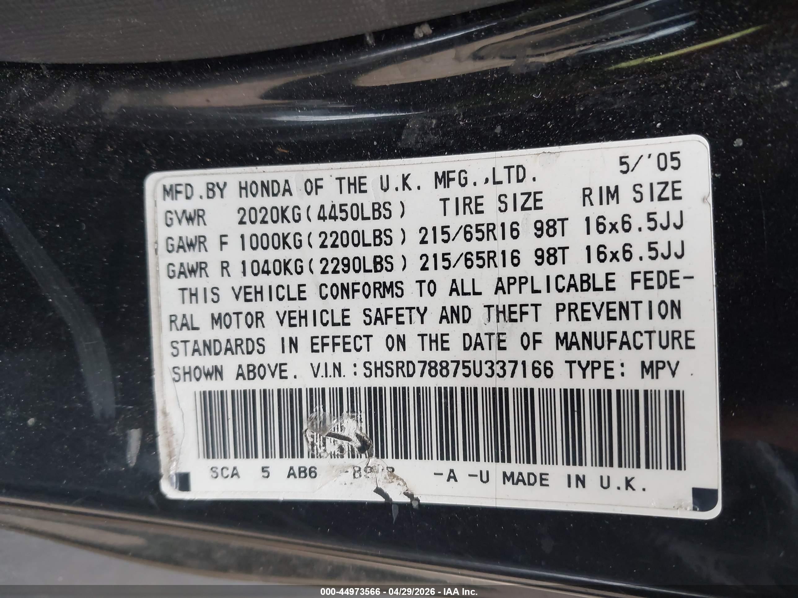 HONDA CR-V image 9