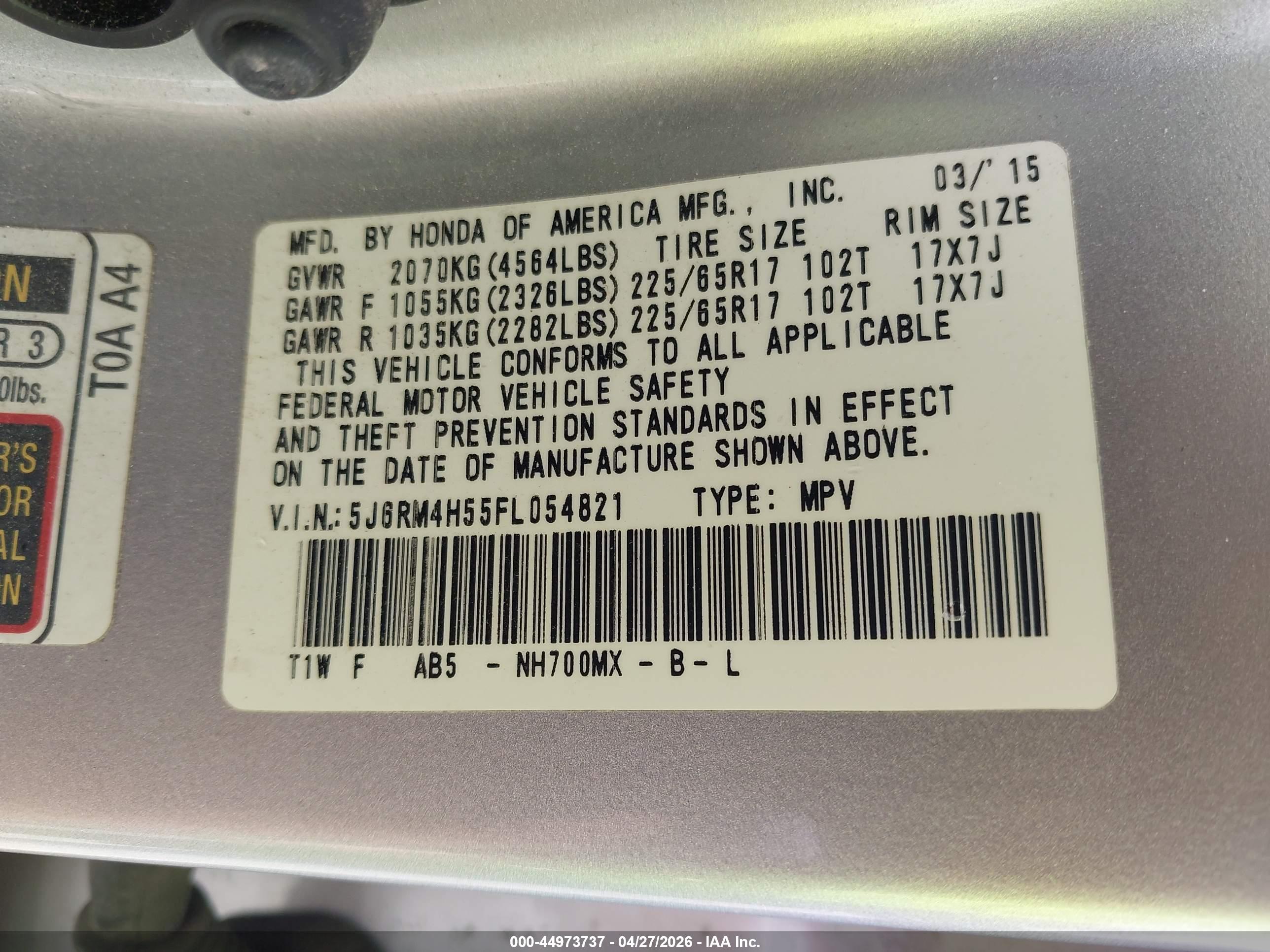 HONDA CR-V image 9