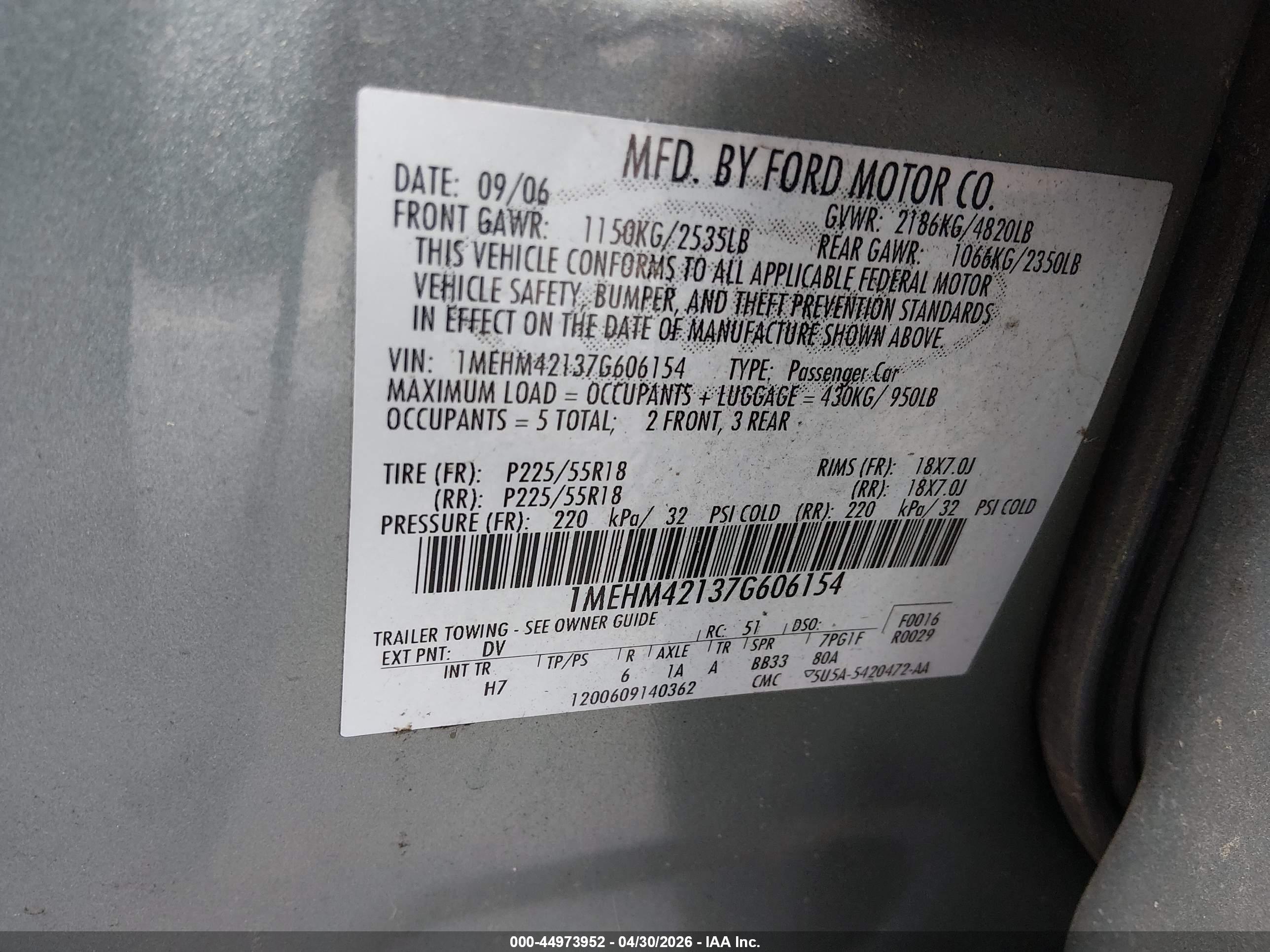 MERCURY MONTEGO image 9