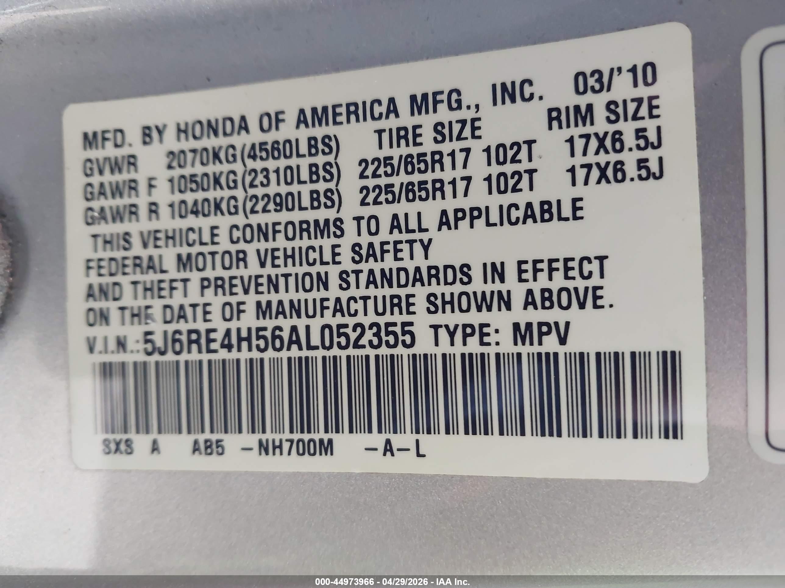 HONDA CR-V image 9