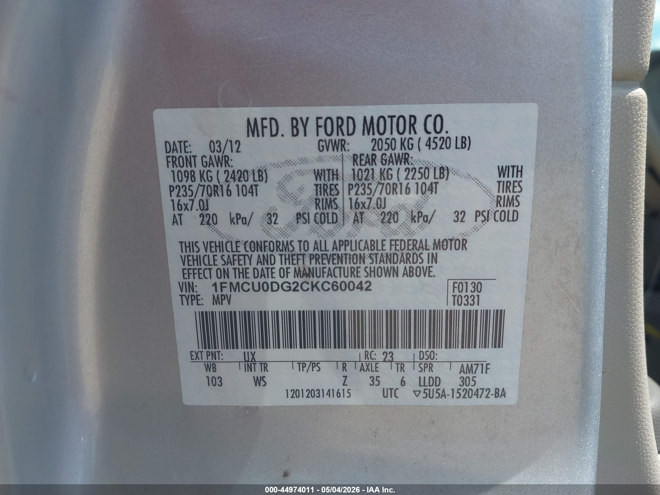 FORD ESCAPE image 9